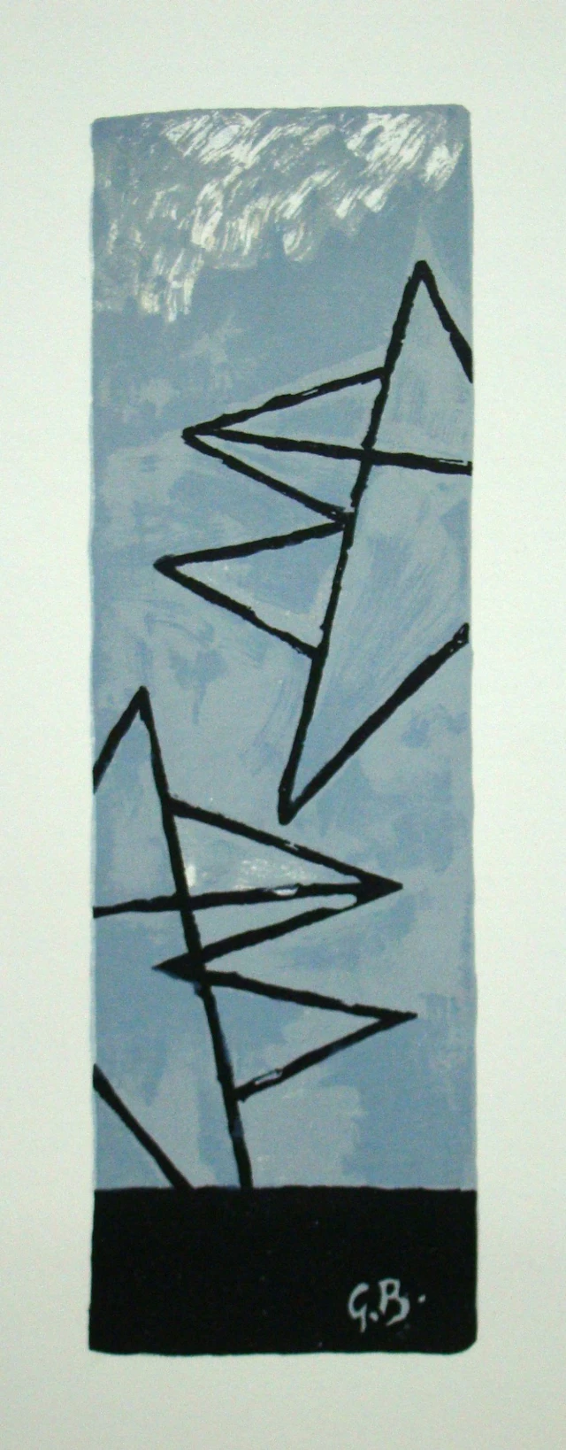 Georges BRAQUE - Ciel gris I., 1959 - Lithographie originale signée