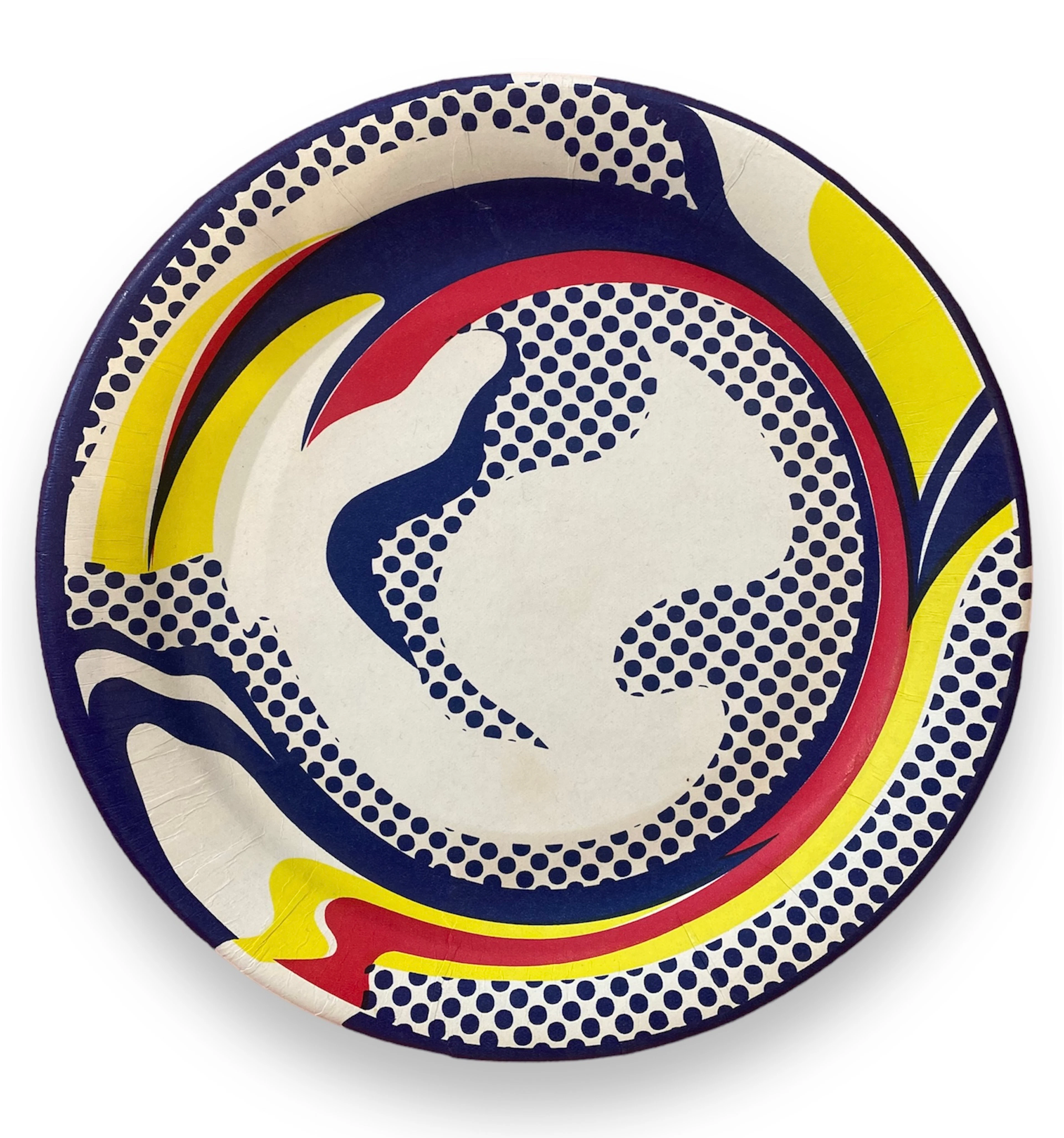 Roy Lichtenstein - Sans titre - Sérigraphie sur assiette en carton