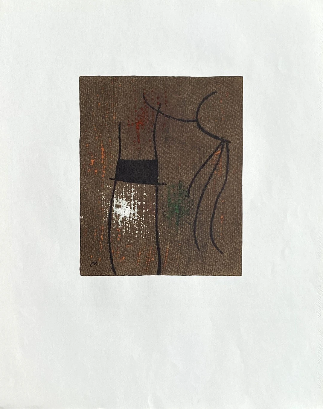 Joan Miro - Femme surréaliste - Lithographie signée dans la planche