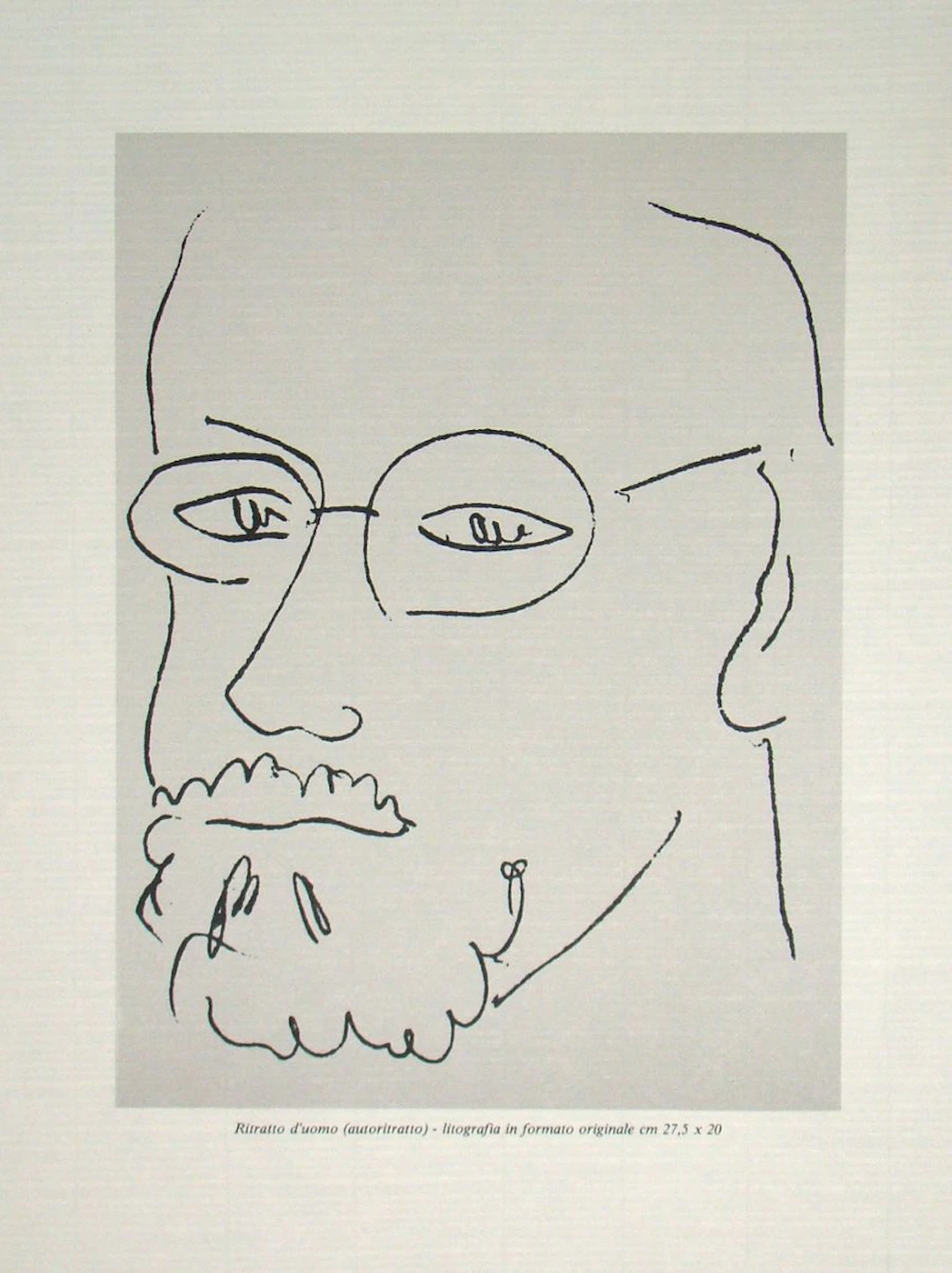 Henri MATISSE (d'après) - Autoportrait, 1978 - Lithographie offset