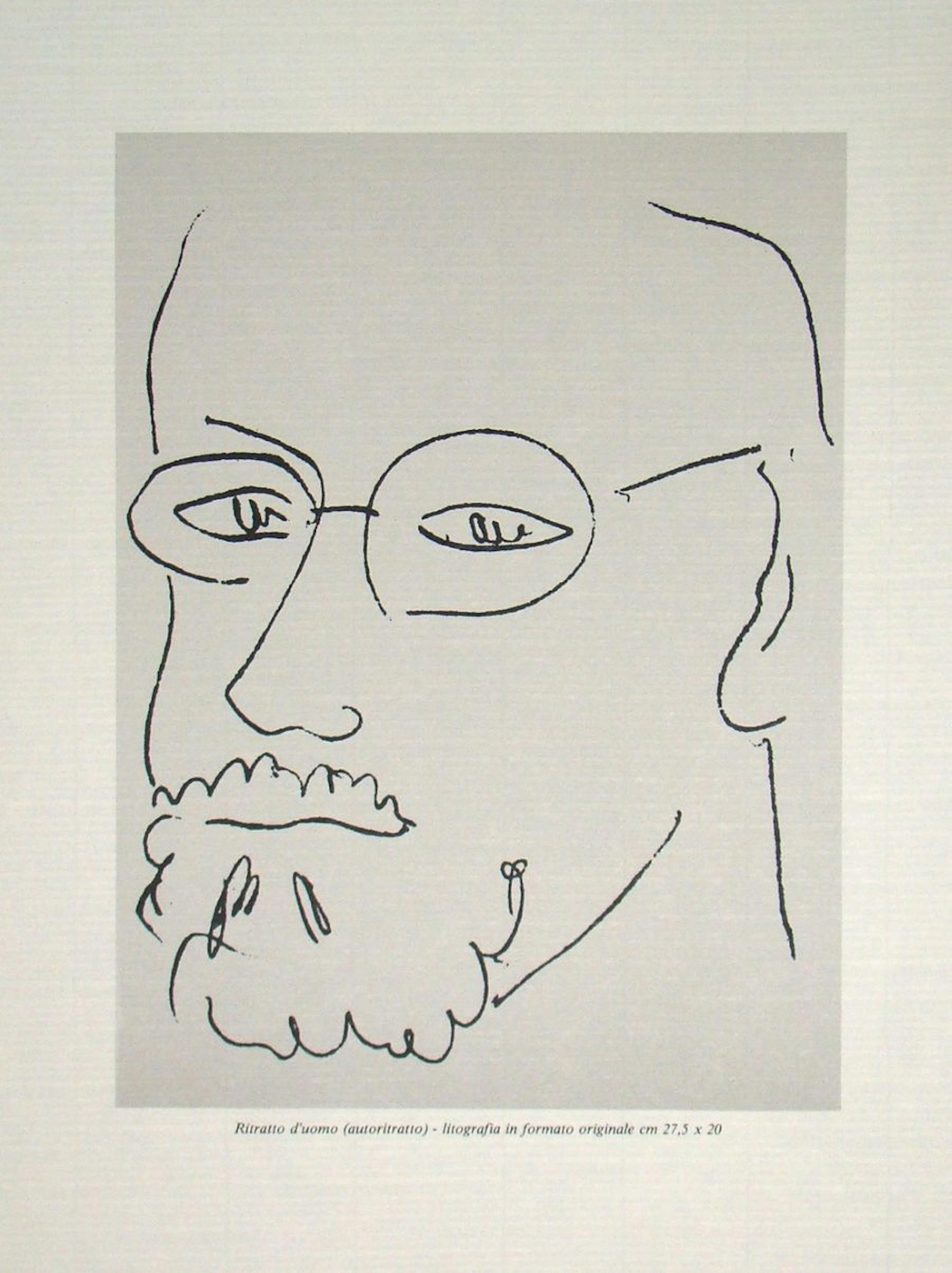 Henri MATISSE (d'après) - Autoportrait, 1978 - Lithographie offset