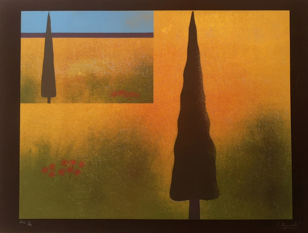 Carme AGUADE - Analitica 9, 1979 - Sérigraphie sur papier Guarro
