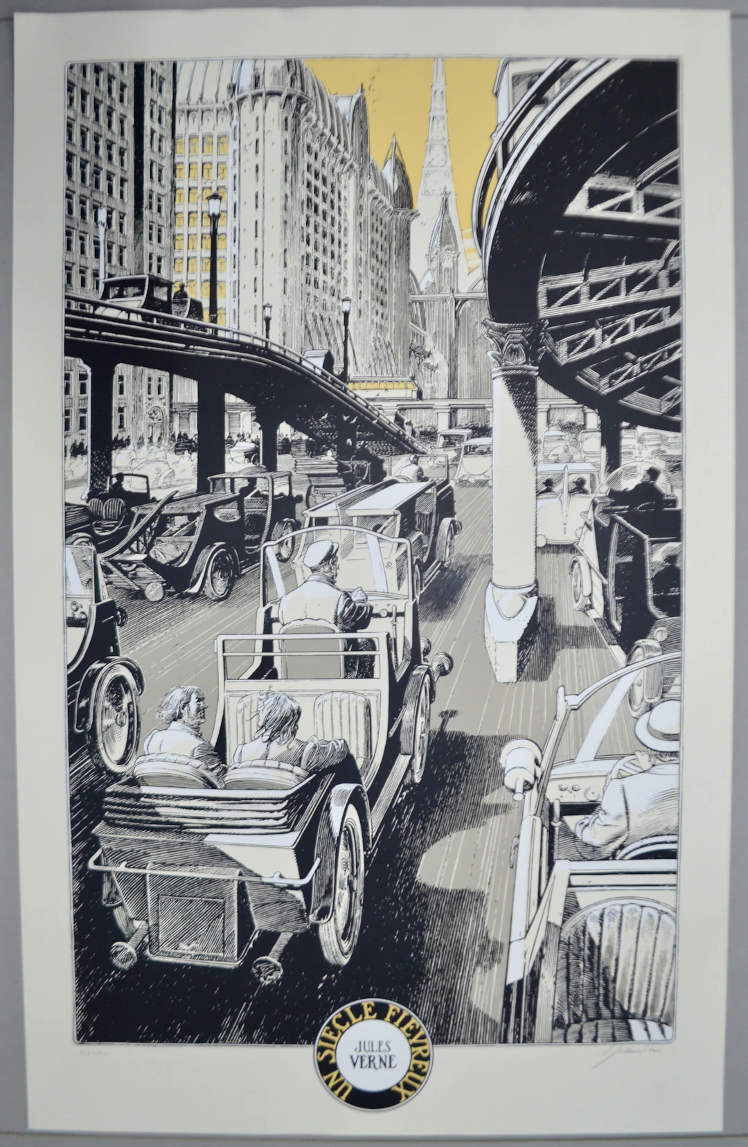 François Schuiten - Un Siècle Fiévreux, 1995 - Sérigraphie