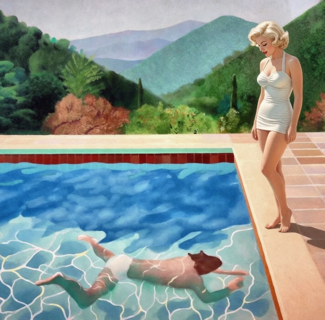 PyB - Marilyn hockney 2026 - Impression numérique sur toile