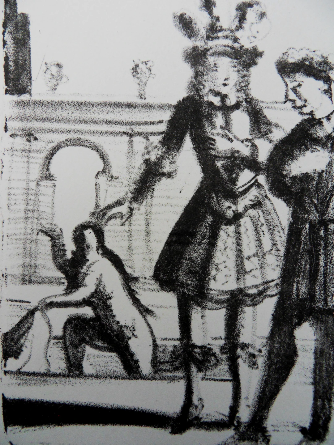 André DERAIN : Rencontre au Jardin des Tuileries - Lithographie originale