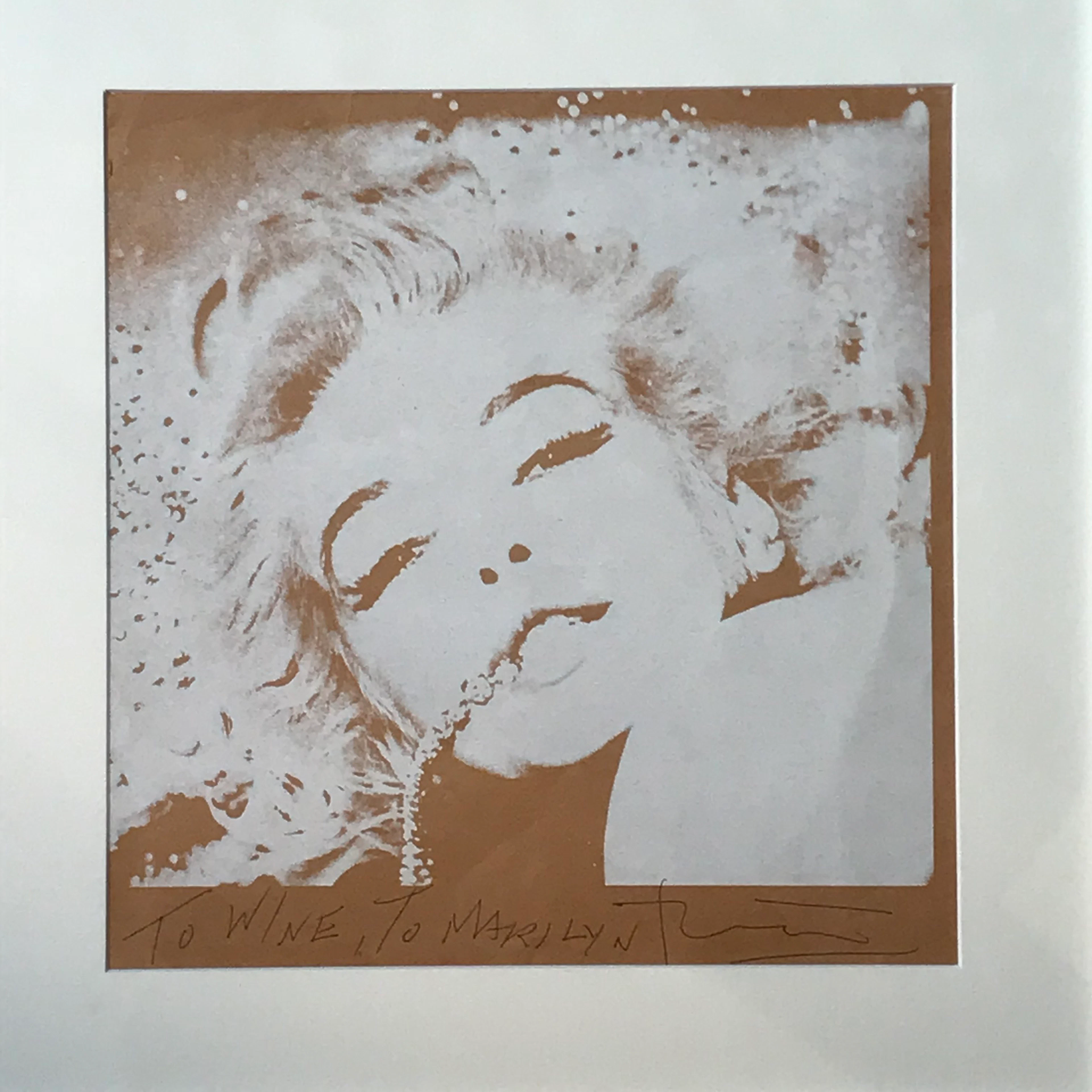 Bert STERN - To Wine , To Marilyn (Avant-Garde.1968) - Sérigraphie