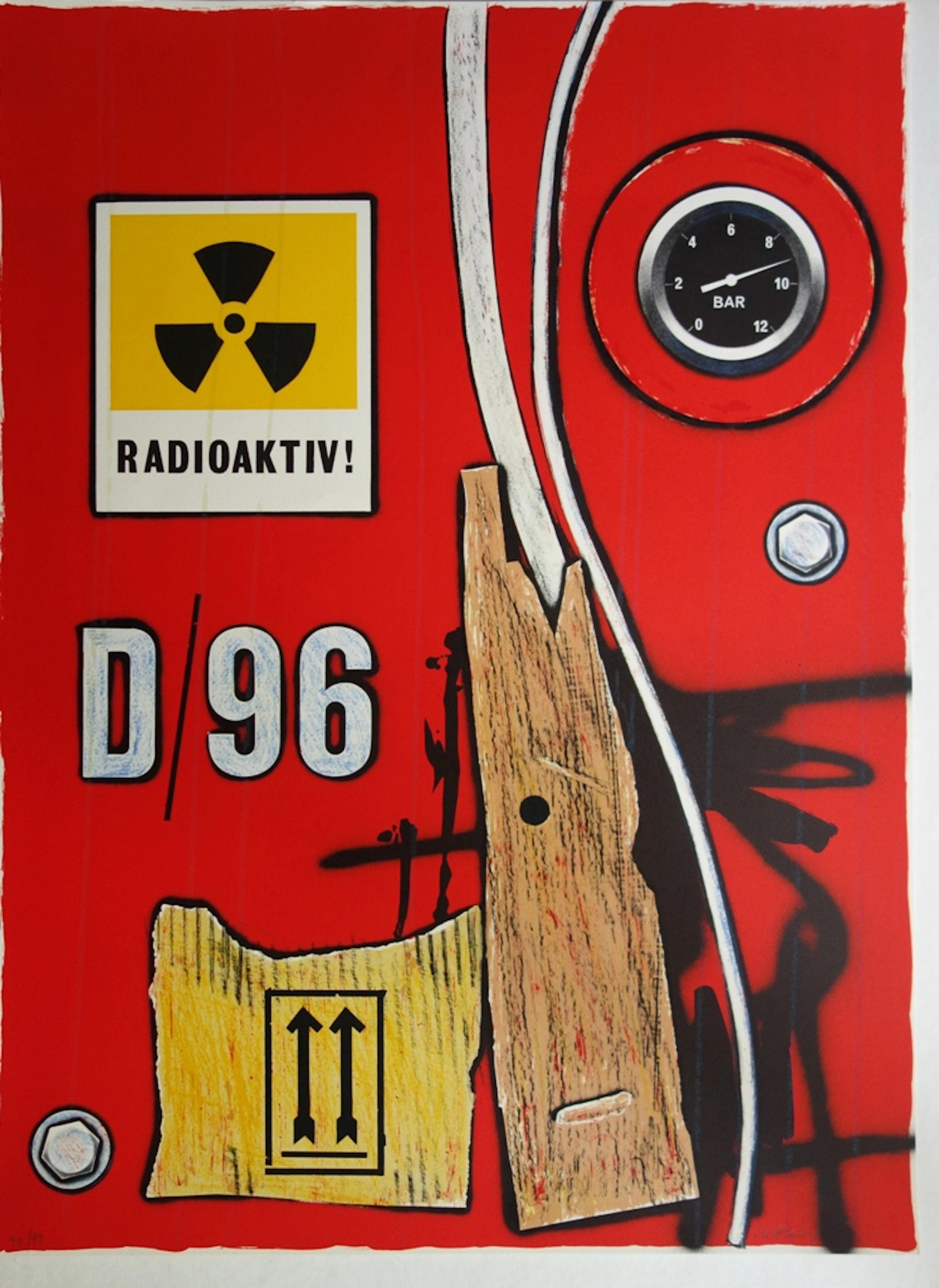 Peter KLASEN : Restricted Area - Lithographie originale signée