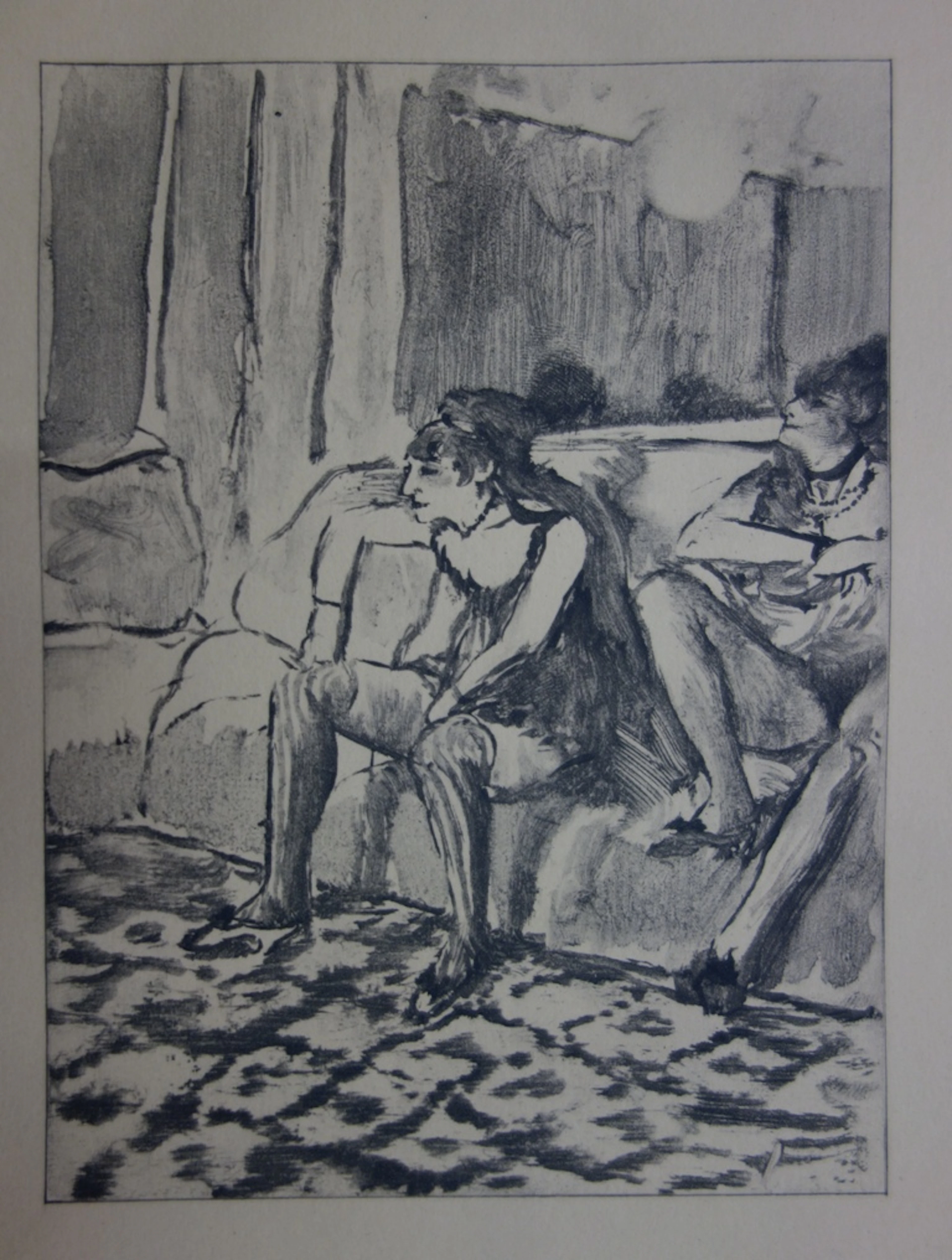 Edgar DEGAS : Les jumelles - Gravure originale, 1935