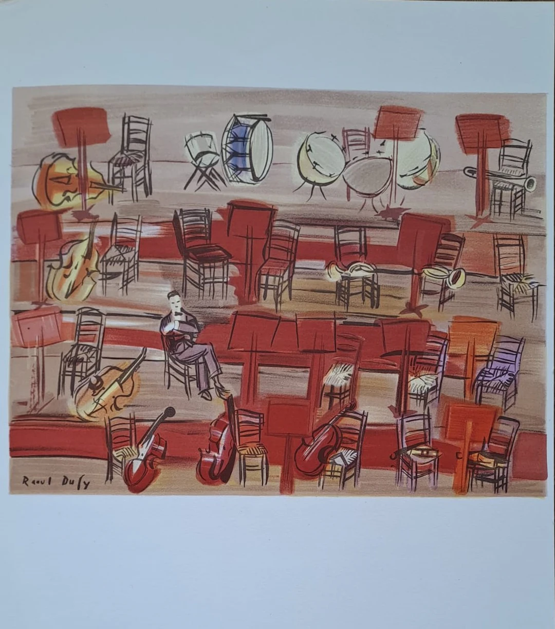 Raoul Dufy (d’après) - L’entracte - Lithographie signée