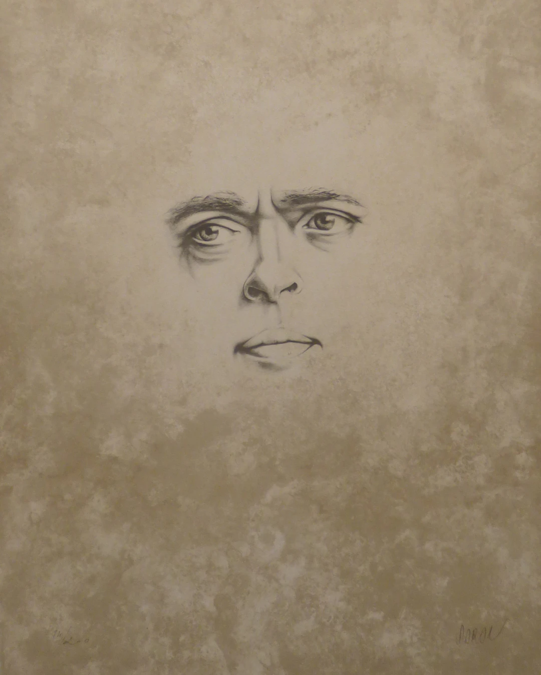 Gérard DARAN - Jacques Brel - Lithographie originale signée au crayon