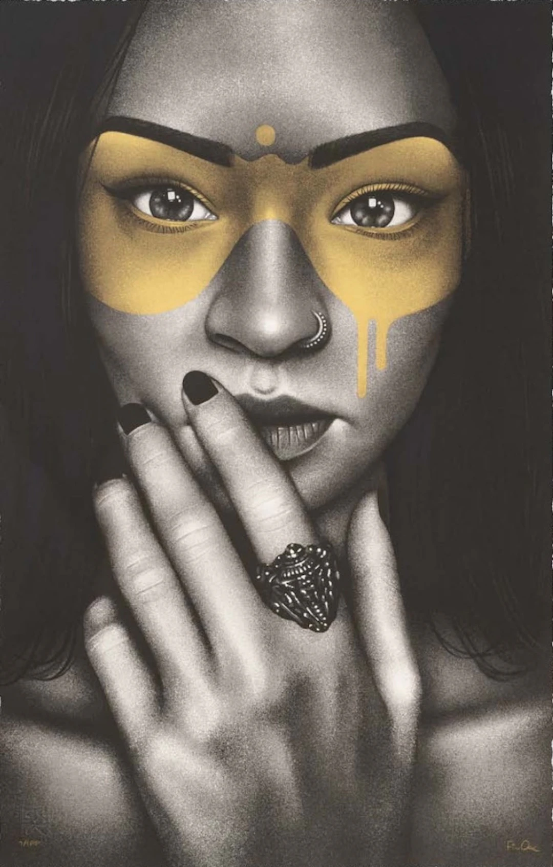 Fin Dac - Haiconca (édition or jaune métallisée) - Sérigraphie