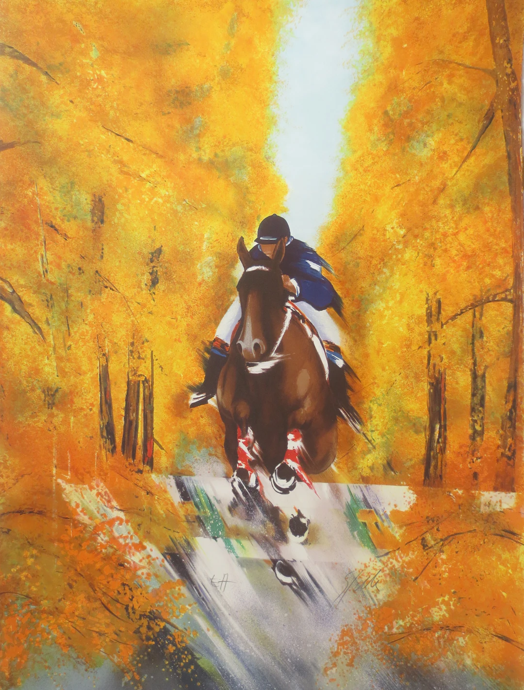 Victor SPAHN - Sauteur dans la forêt - Lithographie signée au crayon