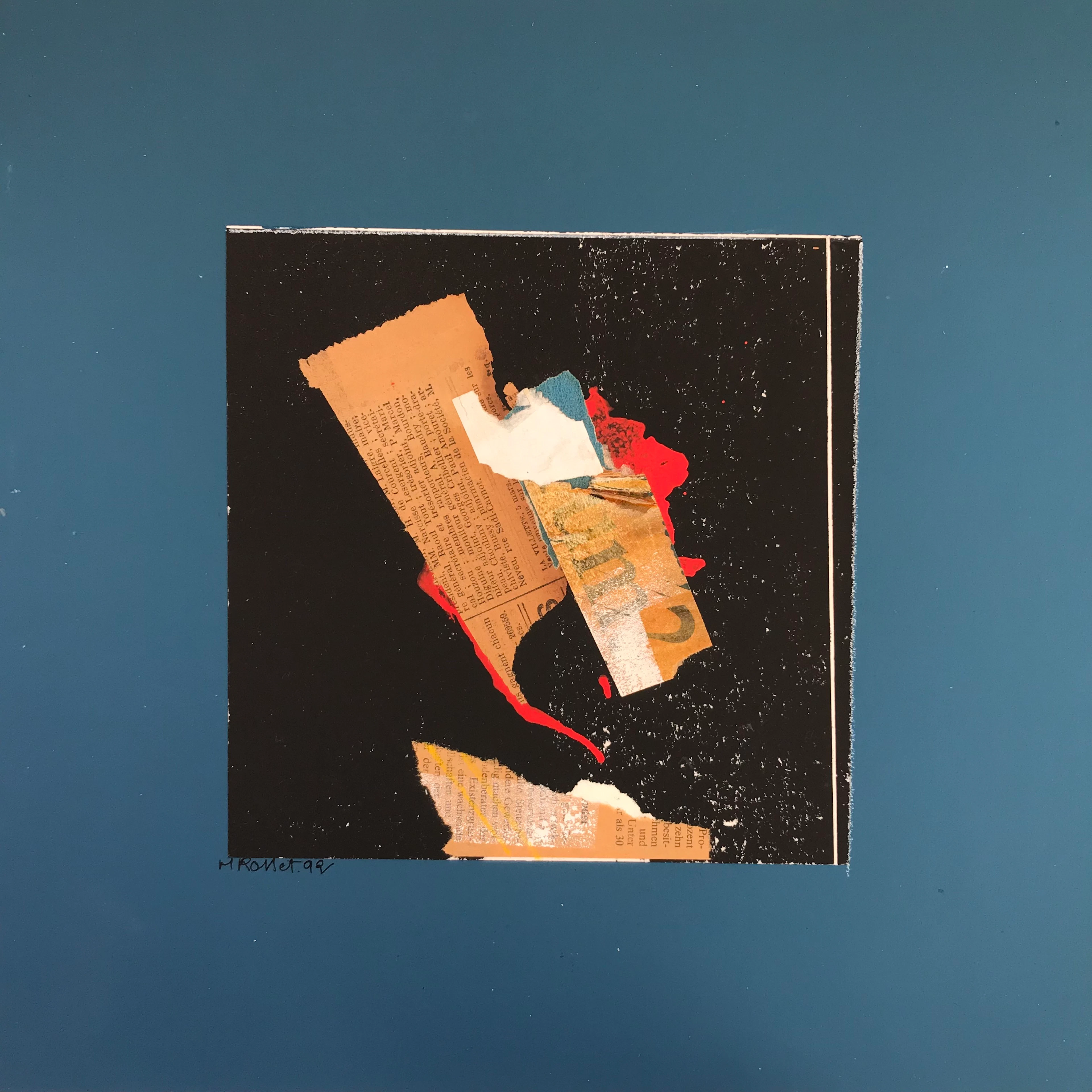 Martine ROSSET - Composition,1999 - Technique mixte signée