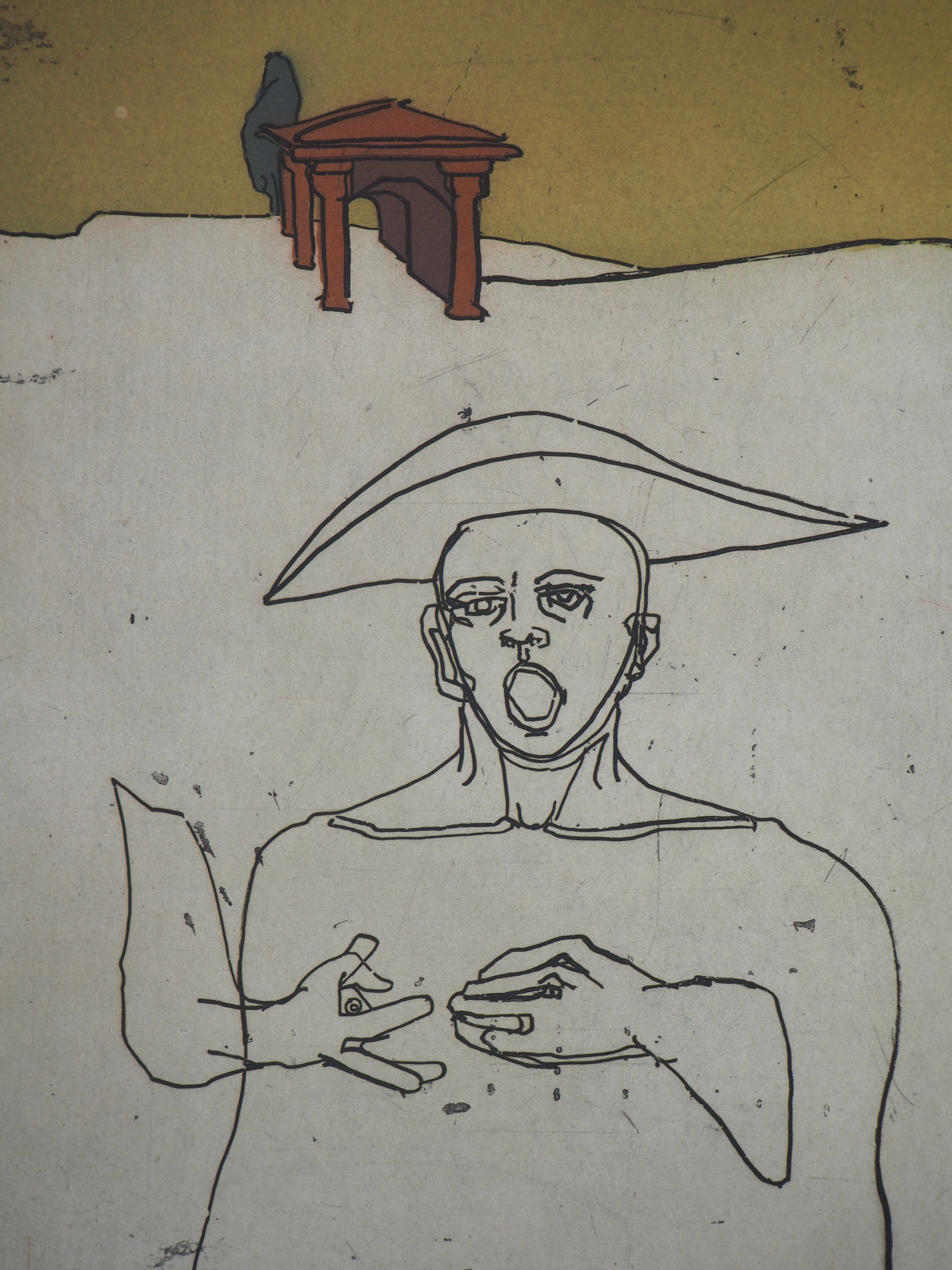 François Vincent - La loi du notaire, 1995 - Gravure originale signée