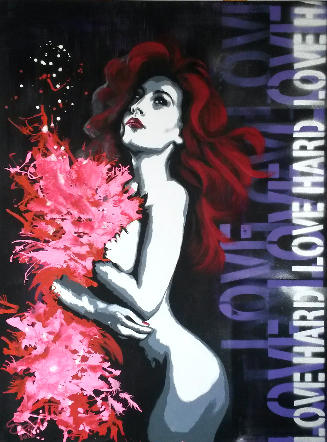 Sylvie MAGNIN - Venus Rouge, 2016 - Acrylique sur toile