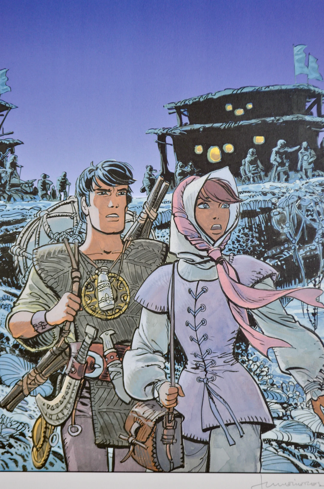 Jean-Claude Mézières - Valérian et Laureline, 1998 - Sérigraphie signée