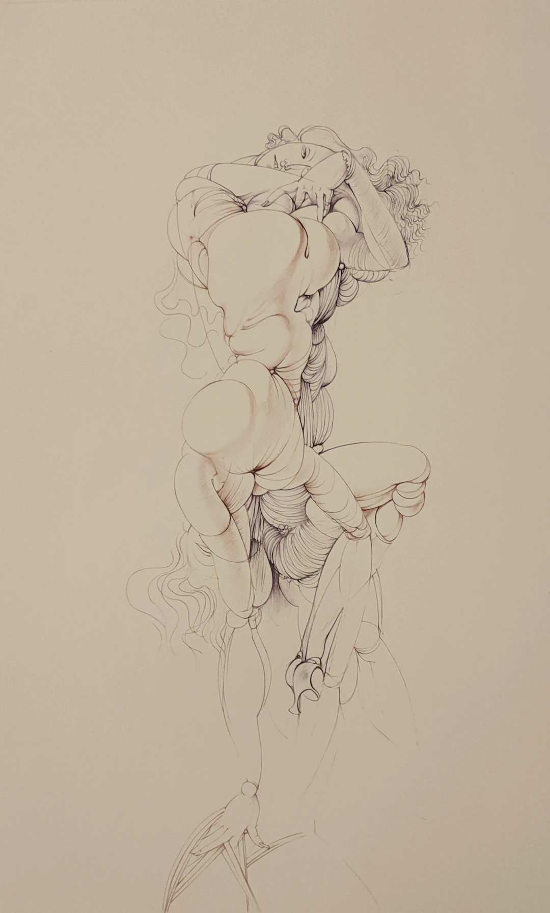 Hans BELLMER - L’étreinte, 1972 - Gravure
