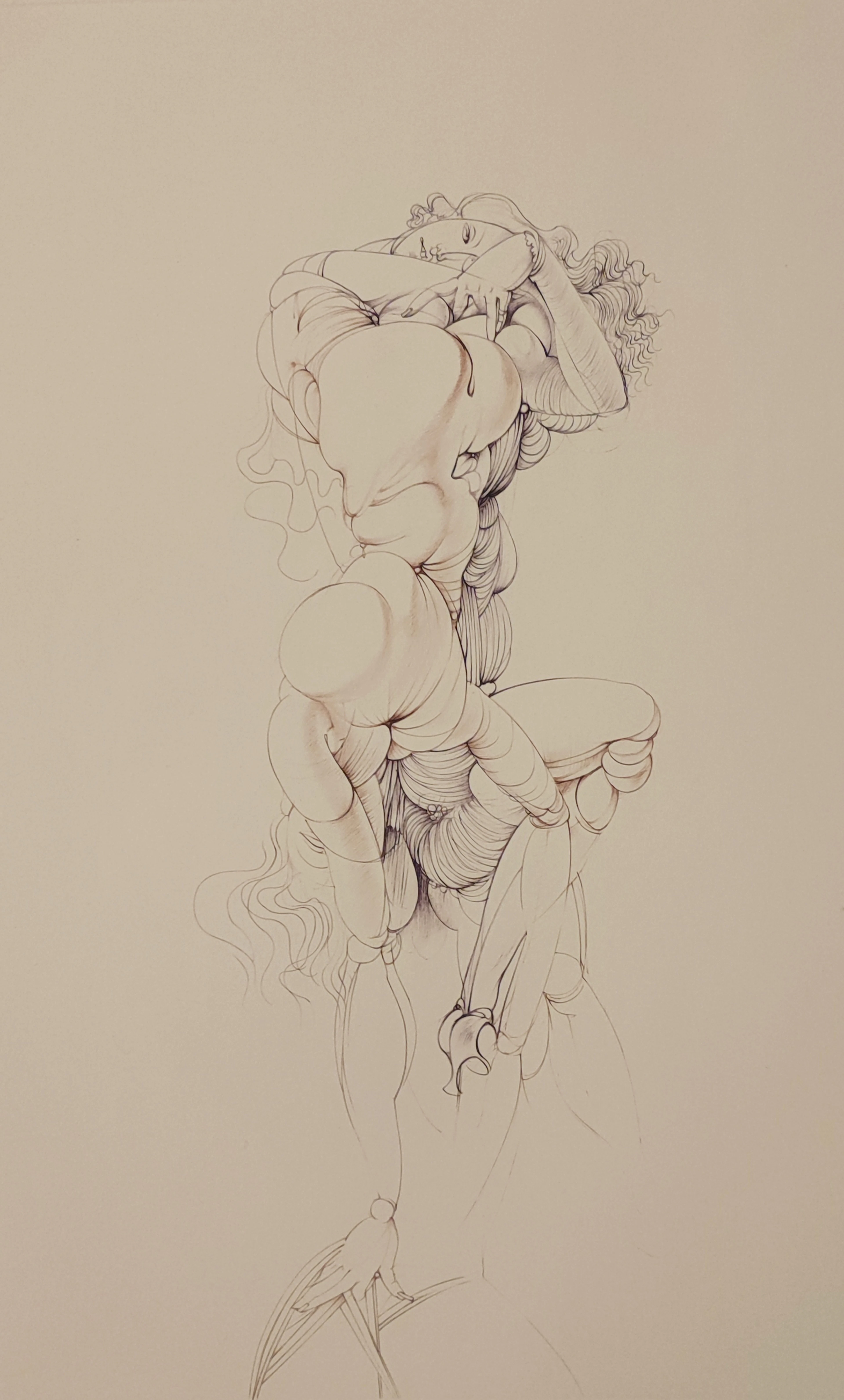 Hans BELLMER - L’étreinte, 1972 - Gravure