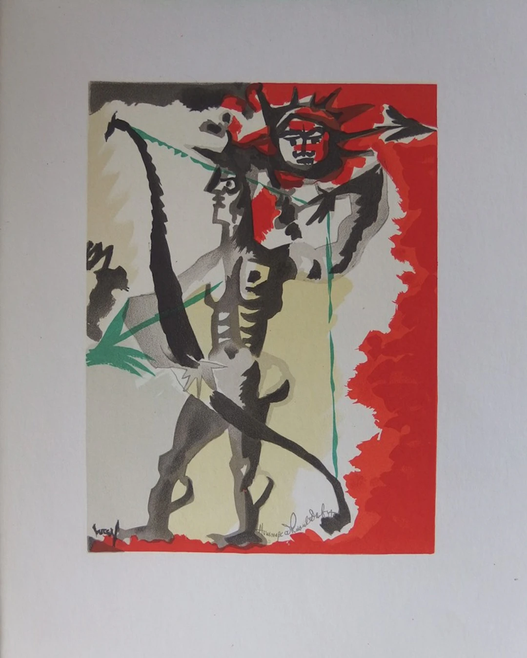 Jean LURCAT : Archer - Lithographie signée