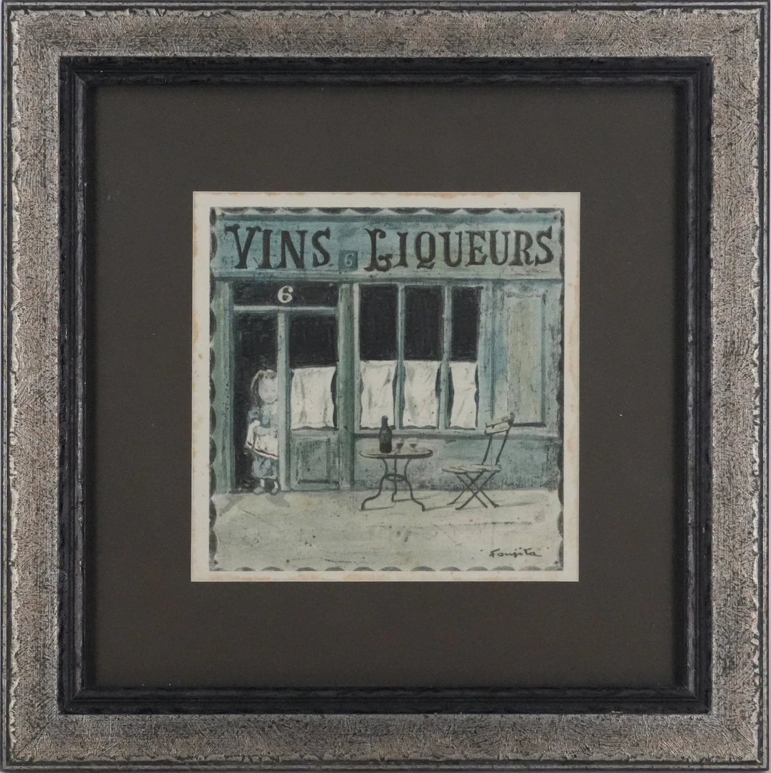 Tsuguharu FOUJITA - Vins et Liqueurs - Lithographie signée dans la planche