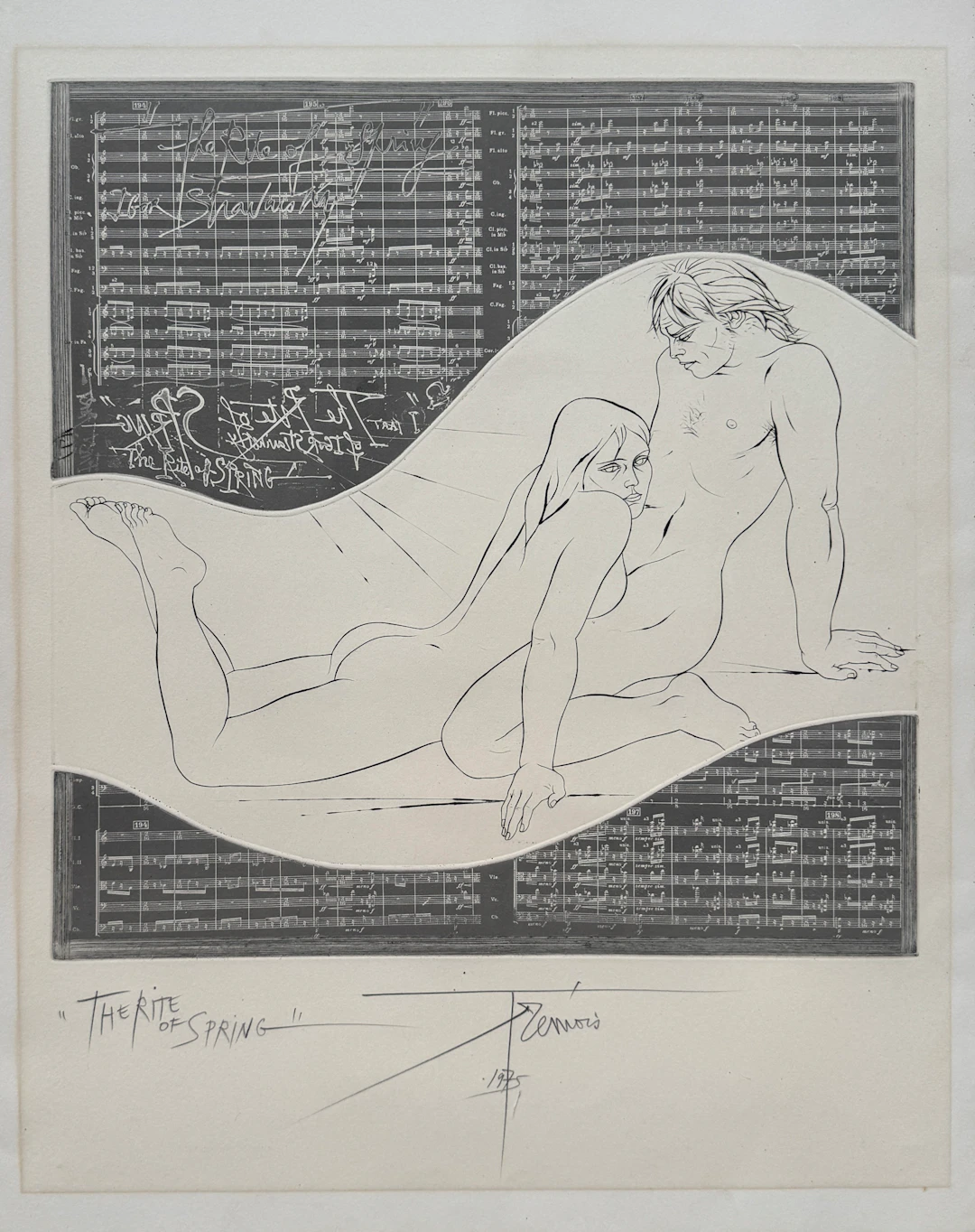 Pierre Yves TREMOIS - The Rite of Spring - Gravure originale signée au crayon