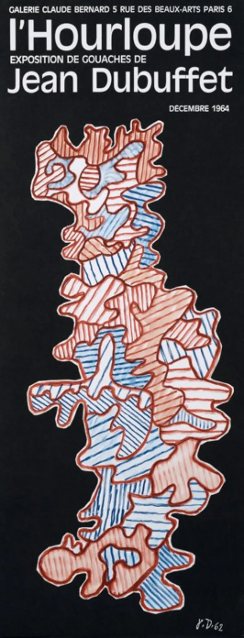 Jean DUBUFFET (d’après) - L’hourloupe, 1964 - Affiche