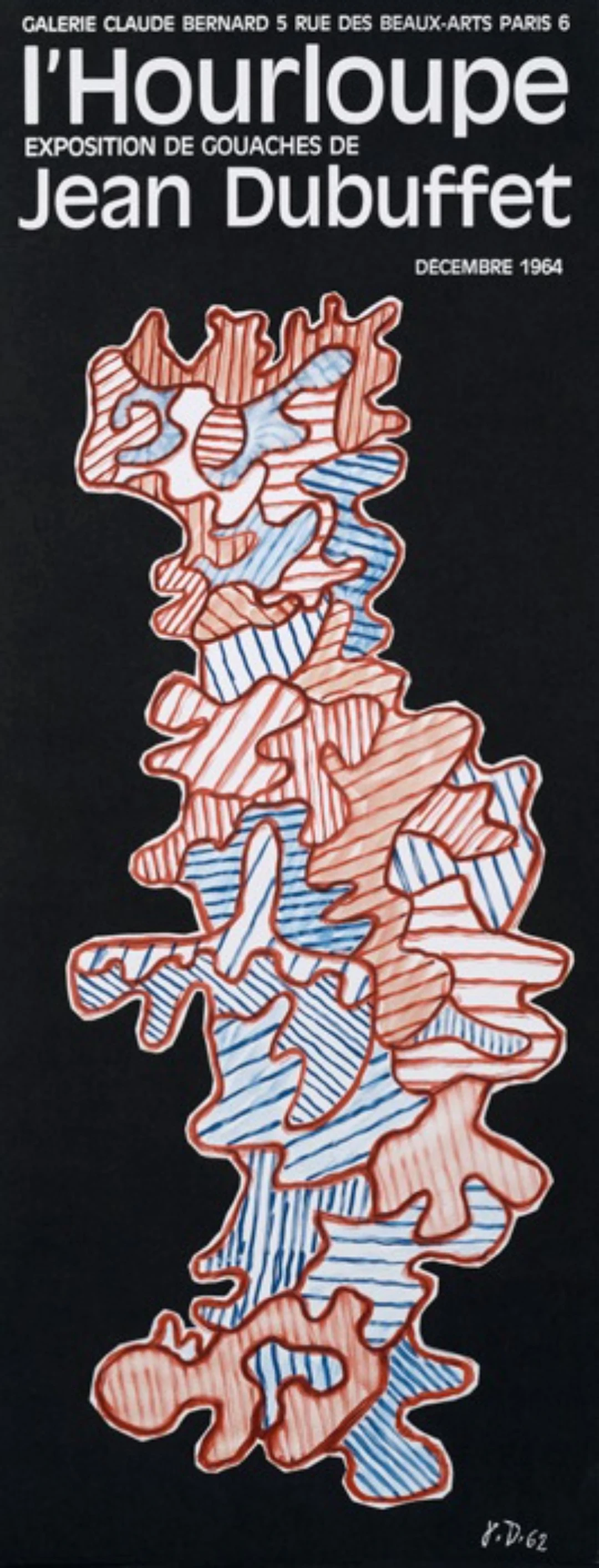 Jean DUBUFFET (d’après) - L’hourloupe, 1964 - Affiche