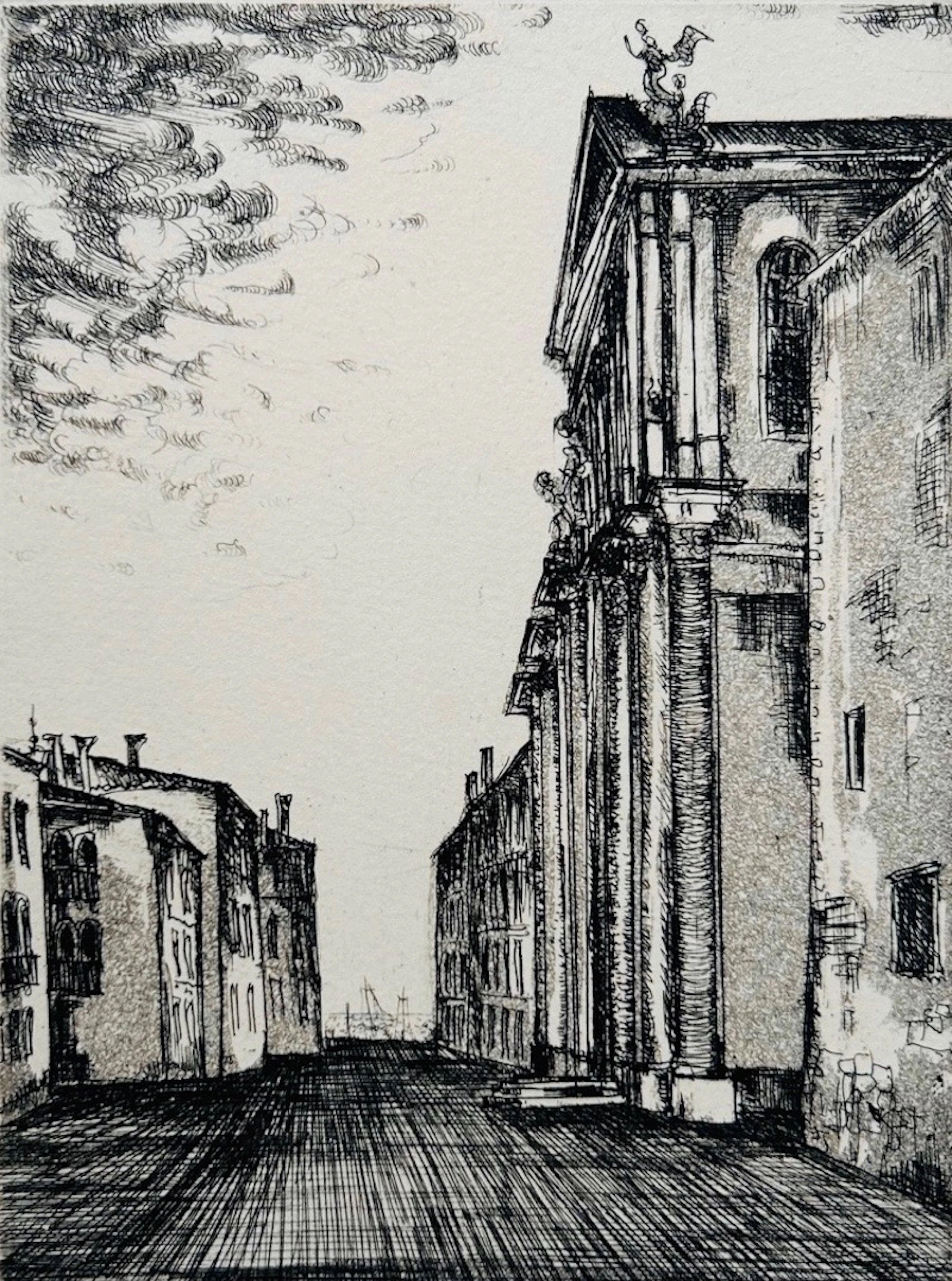 Bernard GANTNER - Venise, 1962 - Eau-forte originale signée au crayon