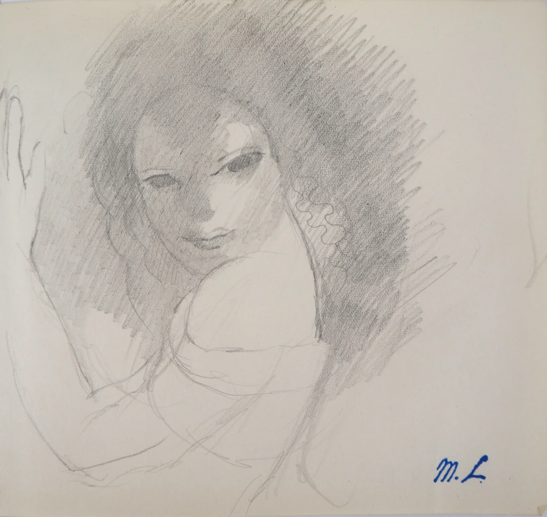 Marie LAURENCIN : Séductrice, Dessin original signé