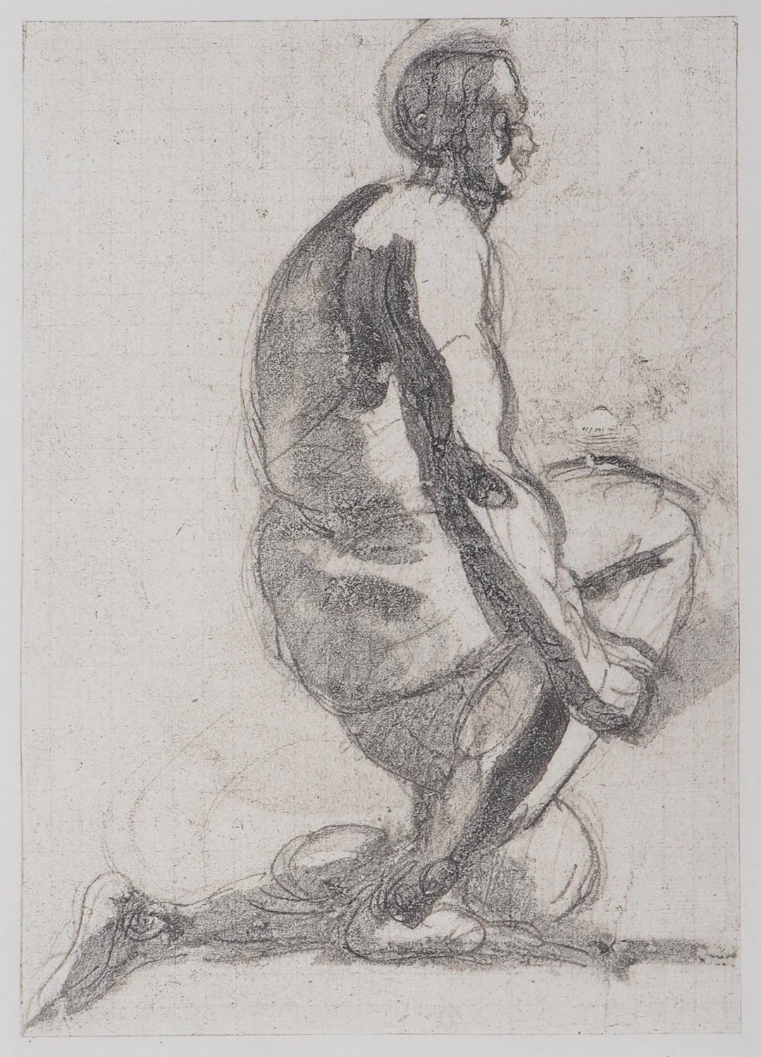 Auguste RODIN (d’après) : Ombre d’homme - Gravure
