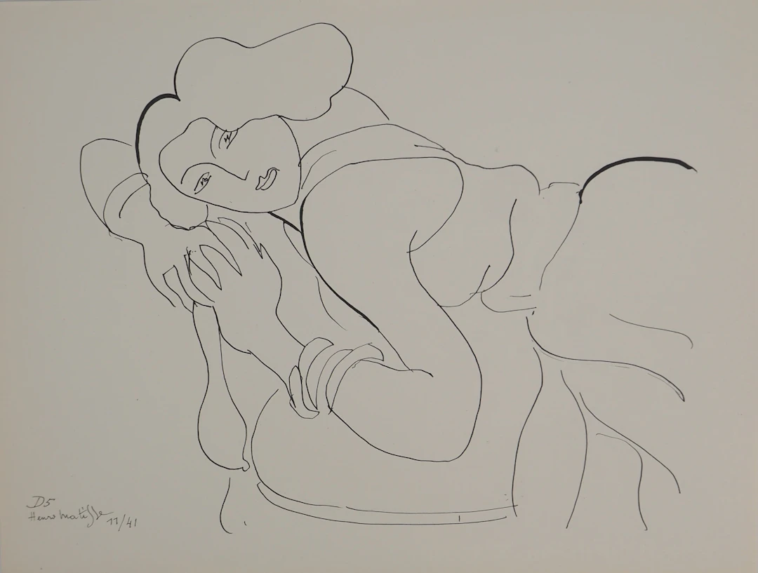 Henri MATISSE : Moue boudeuse, Lithographie signée