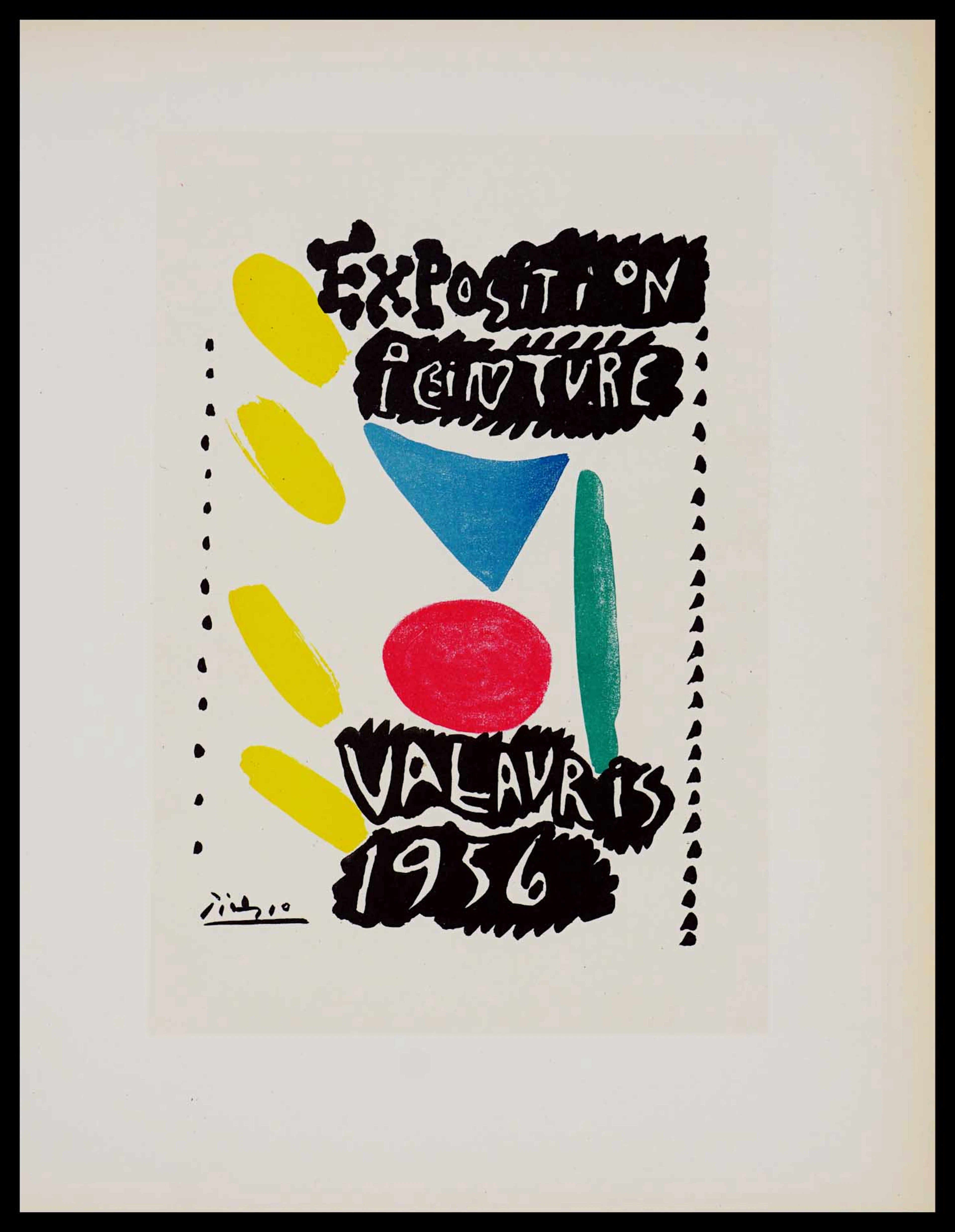 Pablo PICASSO (d’après) - Exposition peinture Vallauris, 1959 - Lithographie