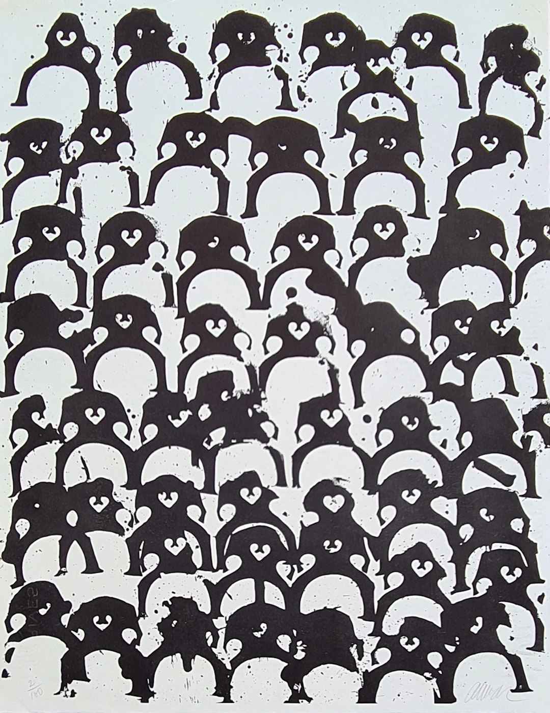 Arman - Les cavaliers - Lithographie originale signée numérotée au crayon