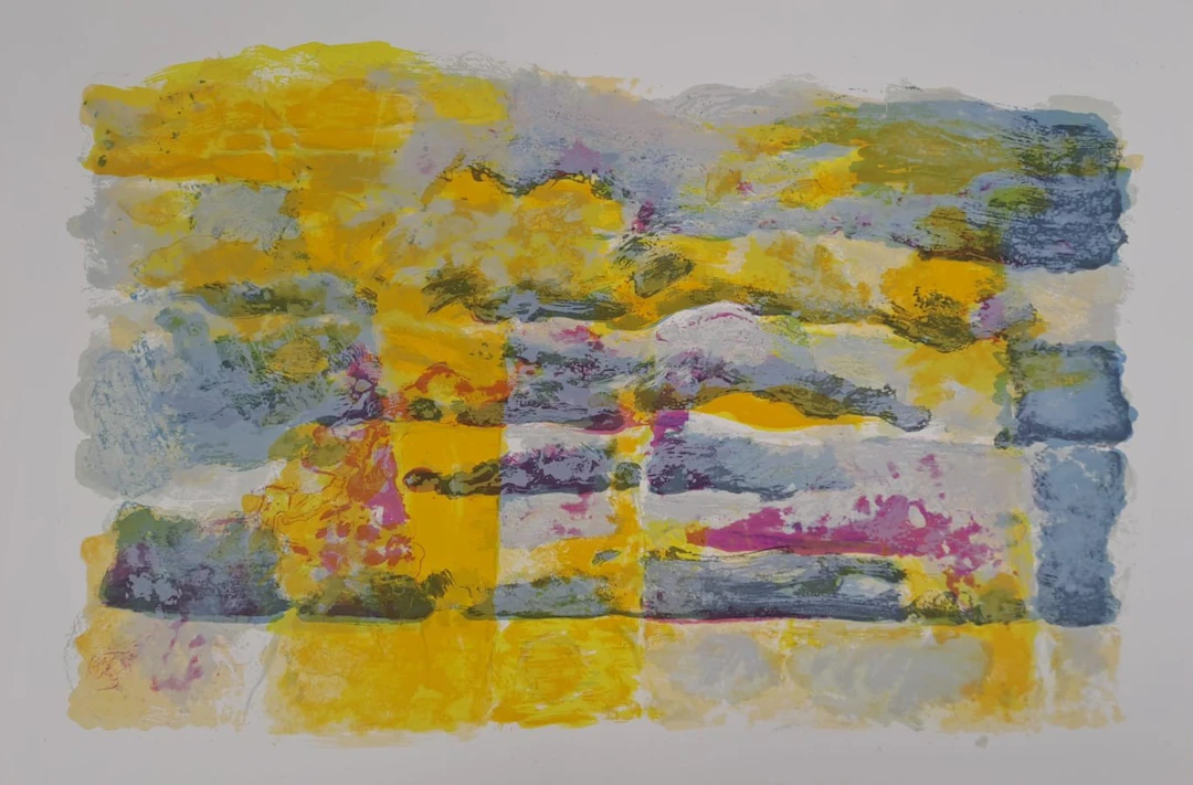 Maurice-Elie Sarthou - La course des vagues - Lithographie originale