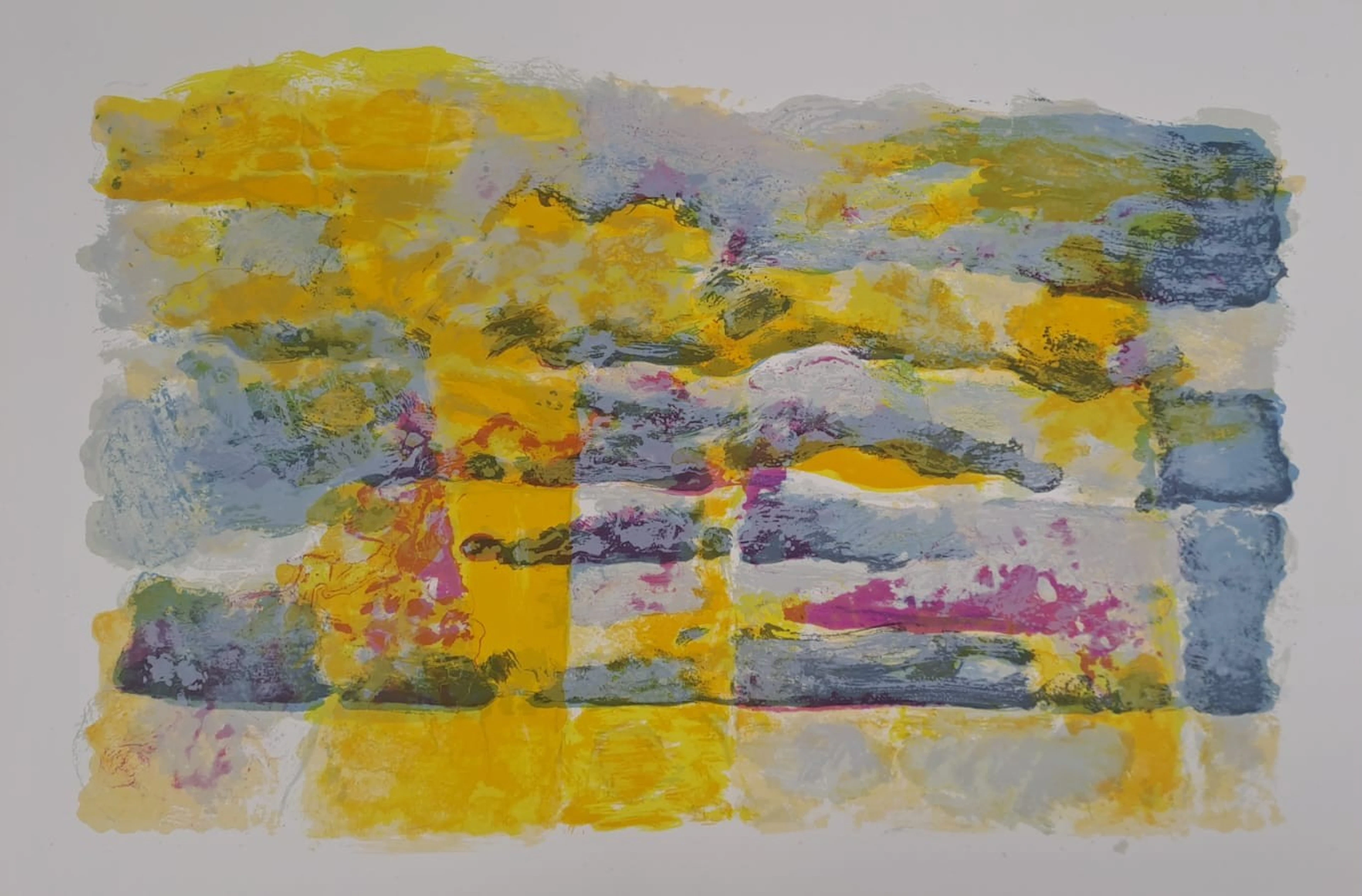 Maurice-Elie Sarthou - La course des vagues - Lithographie originale