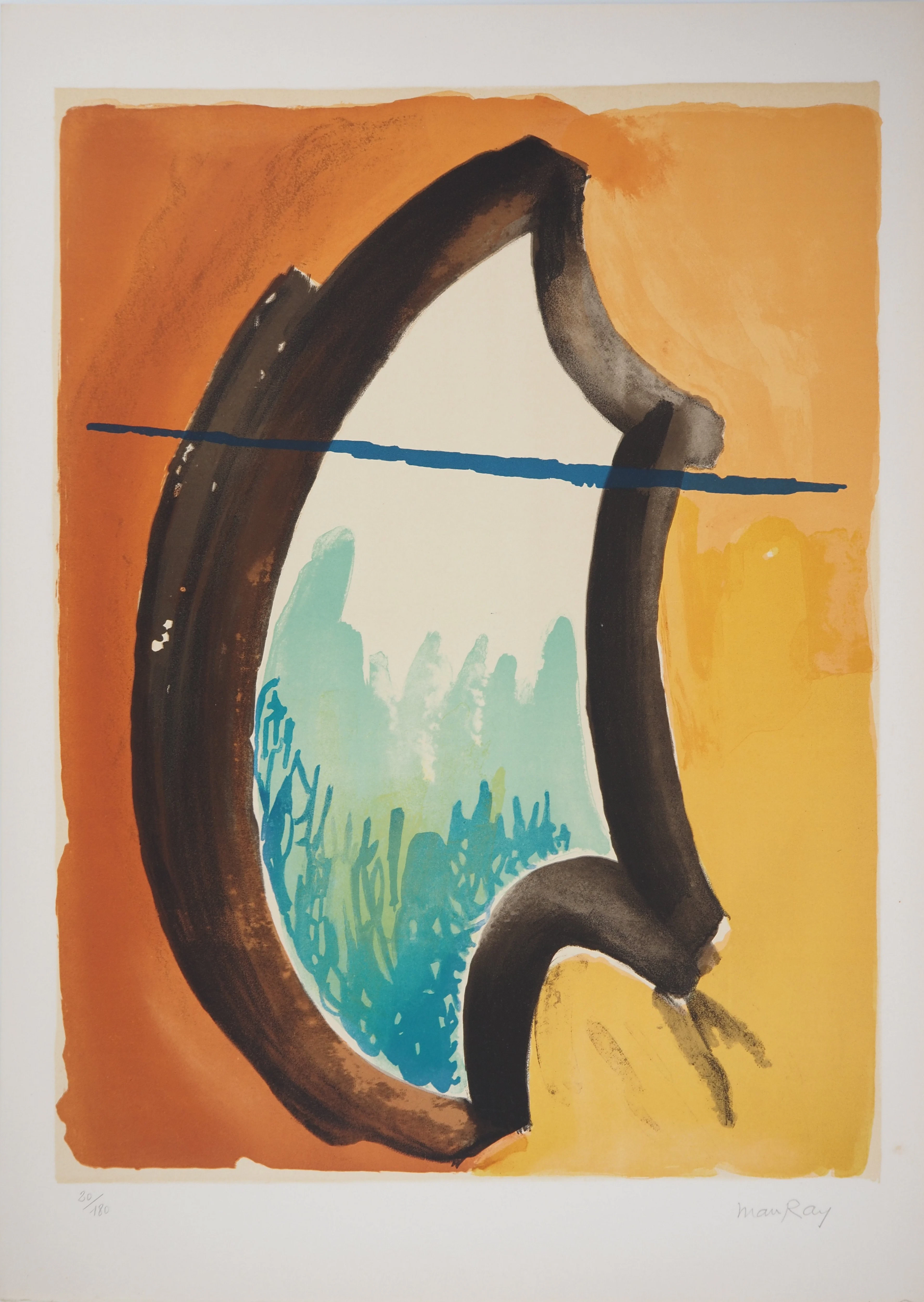 Man RAY : Fenêtre onirique, 1971 - Lithographie originale signée au crayon