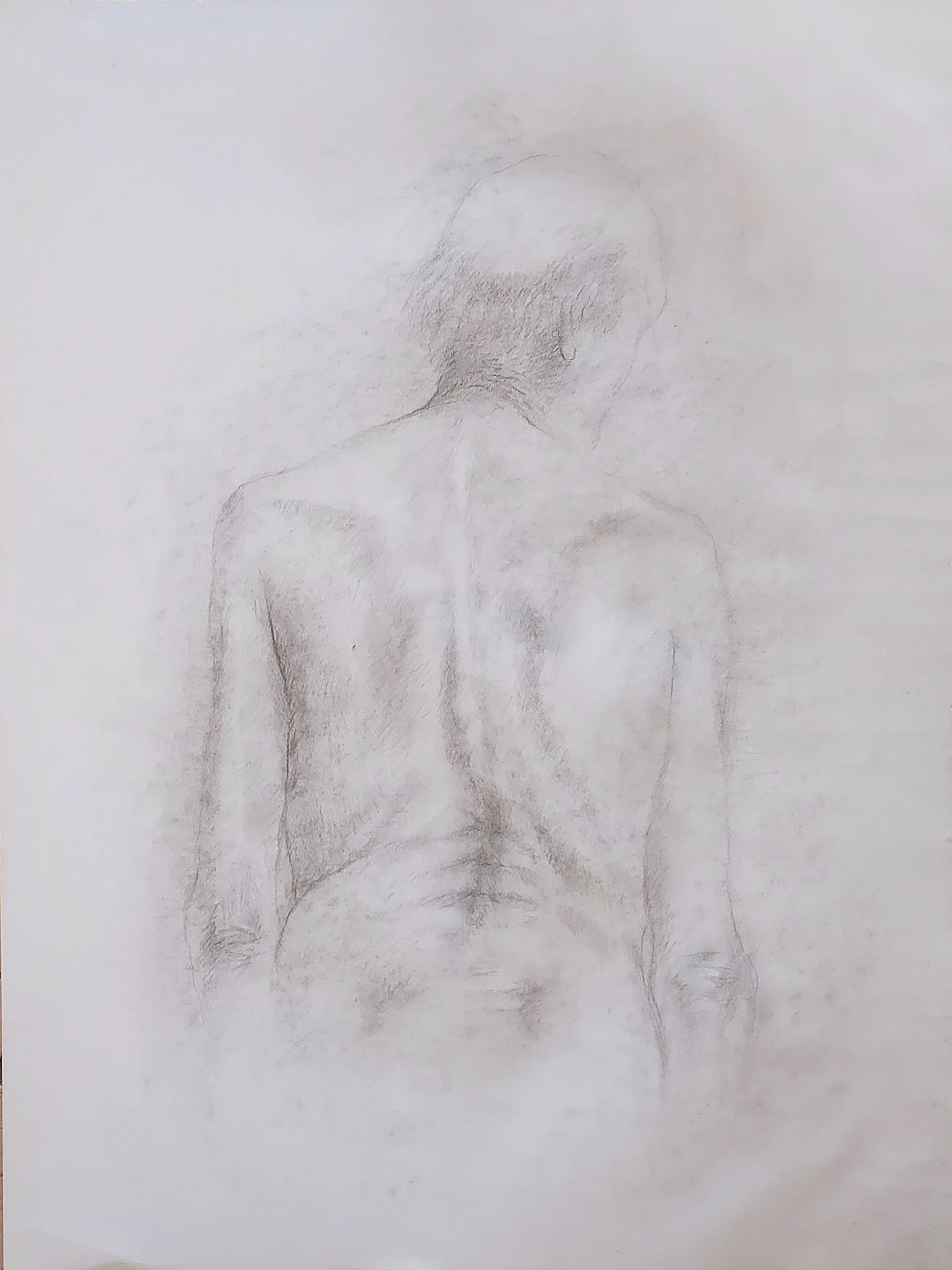 Gilbert PASTOR - Etude de nu - dessin sur papier