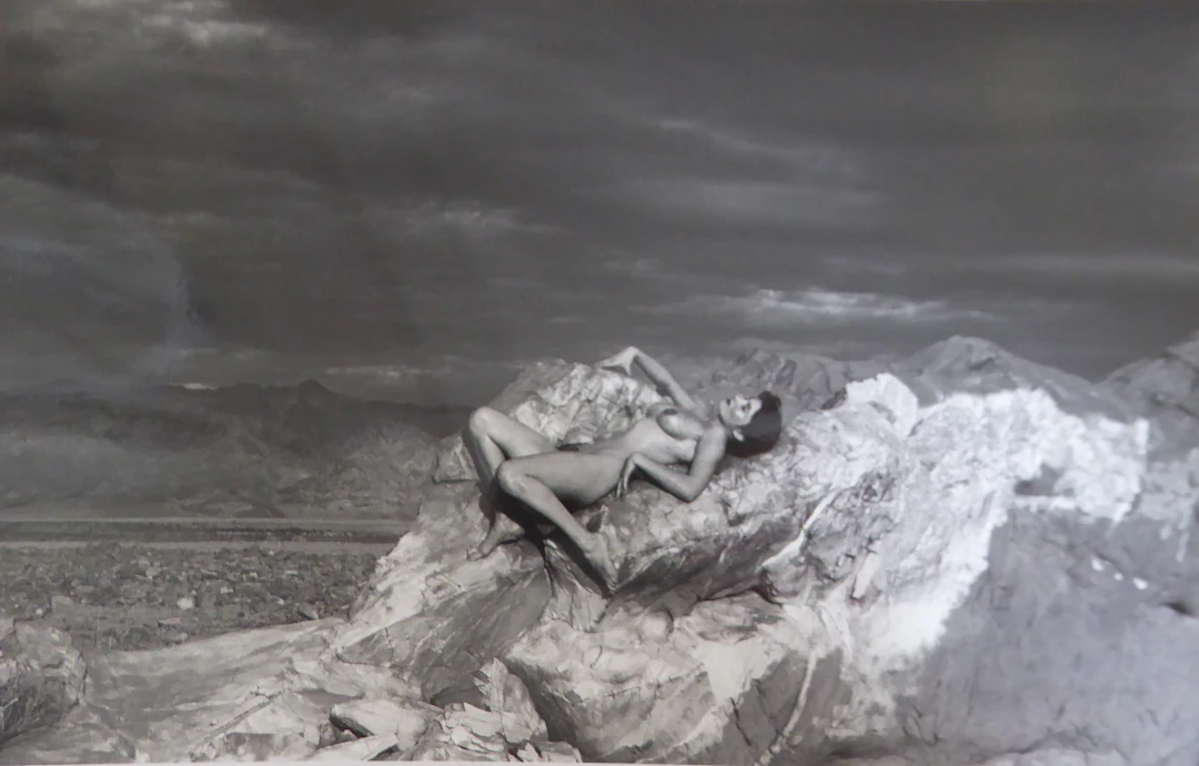 André de Dienes « Nu au rocher» Tirage argentique de 1960