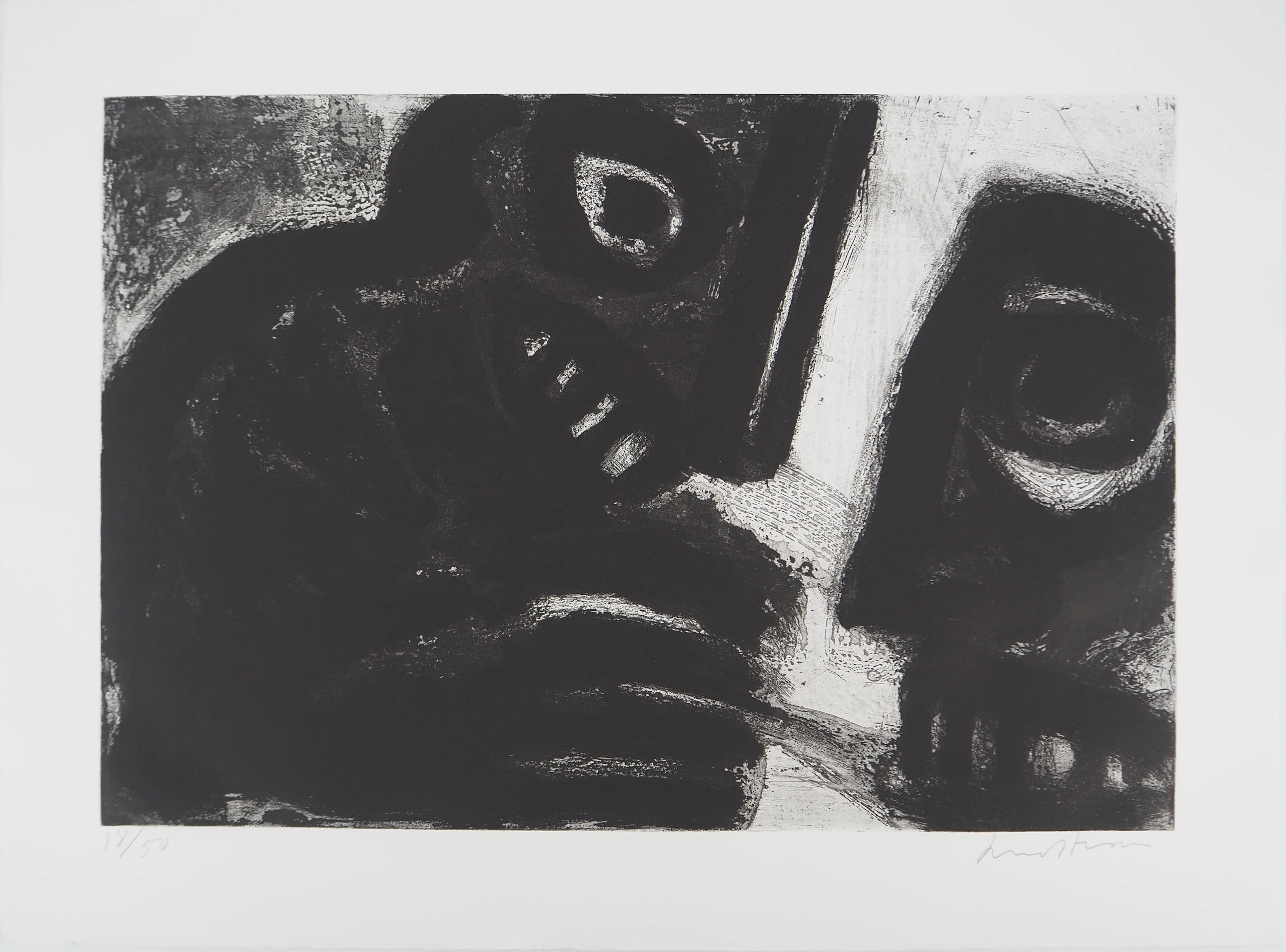 Bengt LINDSTROM : Le Rituel chamanique, Gravure originale signée