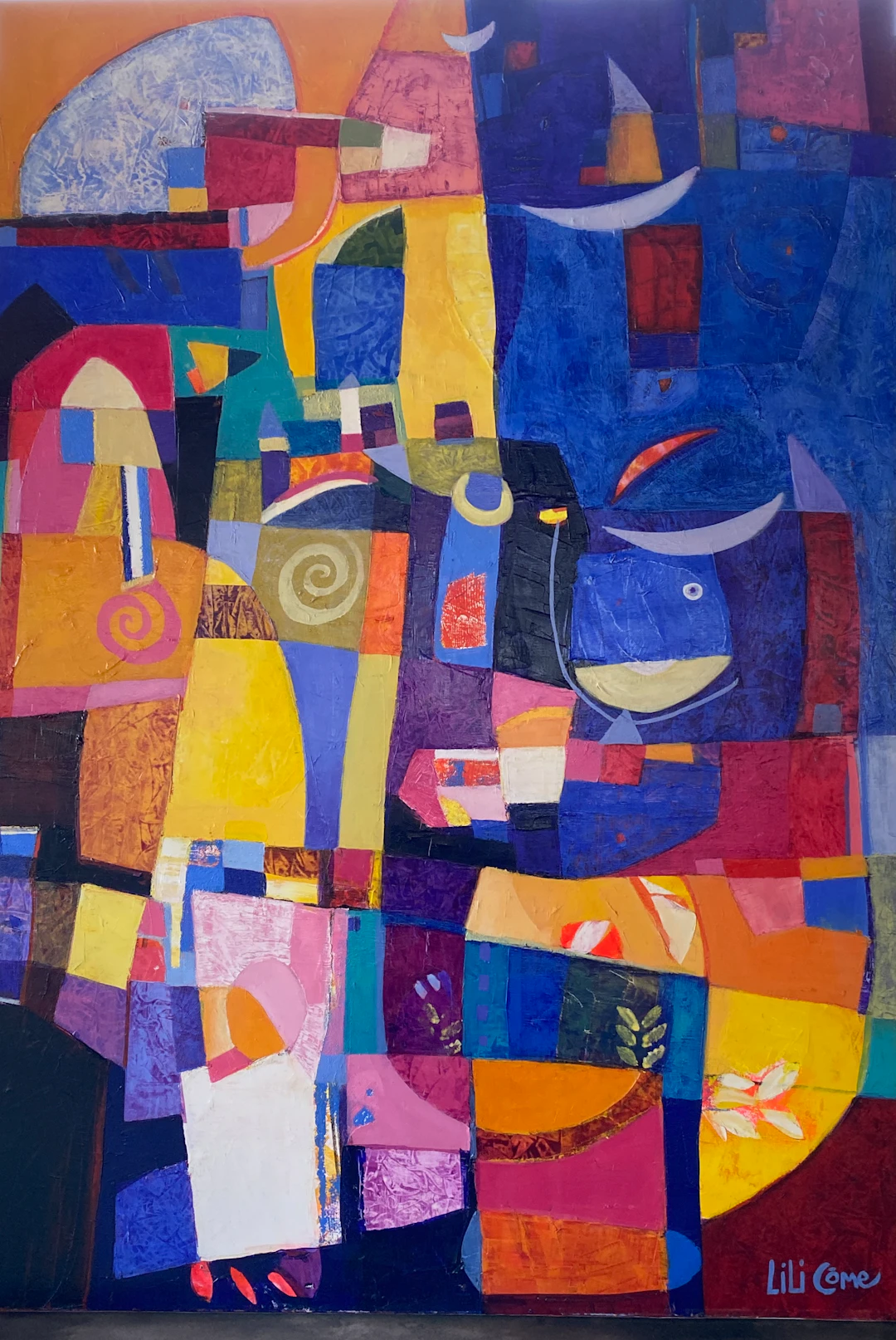 Lili Côme . Ceci est une fenêtre . huile sur toile . 2017 signée