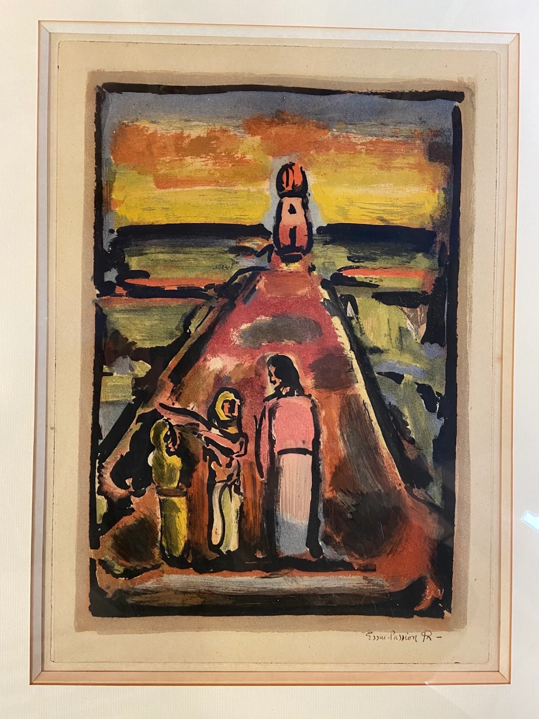 Georges ROUAULT - Rencontre, 1930 - Gravure