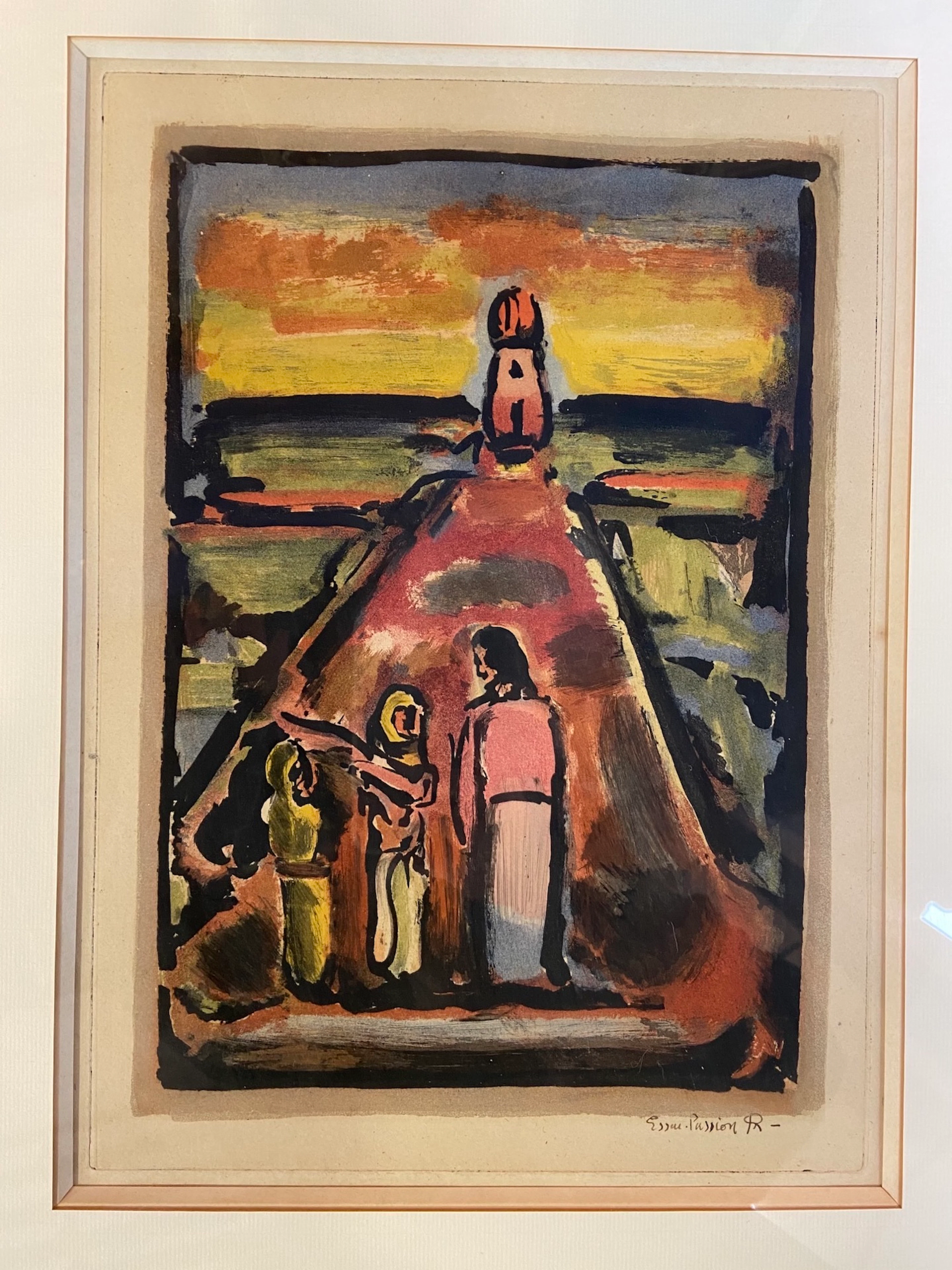Georges ROUAULT - Rencontre, 1930 - Gravure