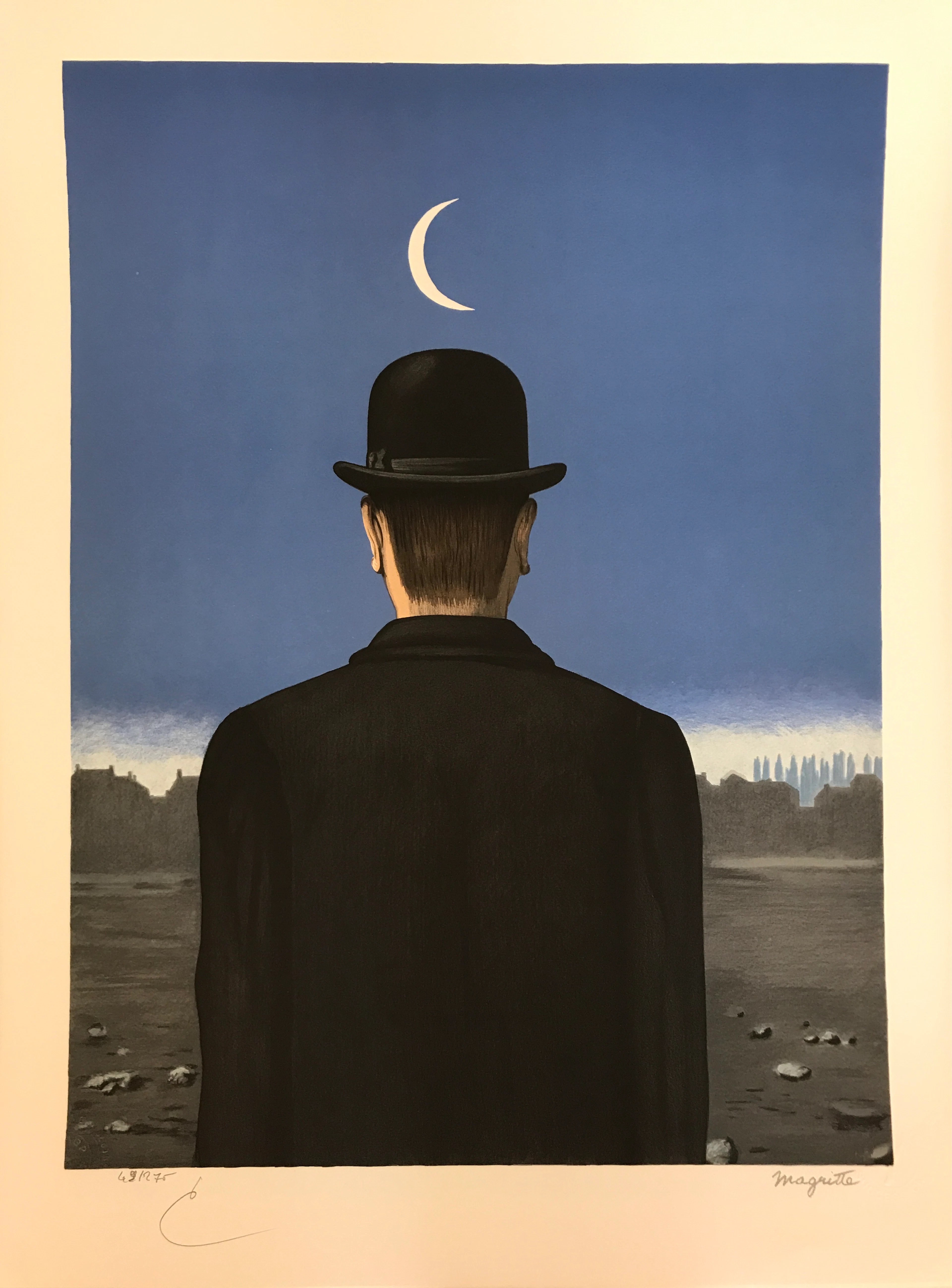 René MAGRITTE (d’après) - Le maître d’école - Lithographie
