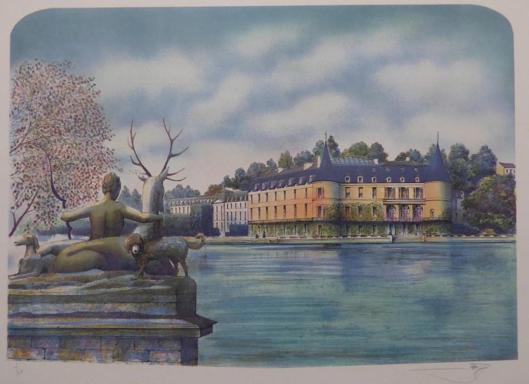 Rolf RAFFLEWSKI - Château Le Lude, c.1980 - Lithographie originale signée