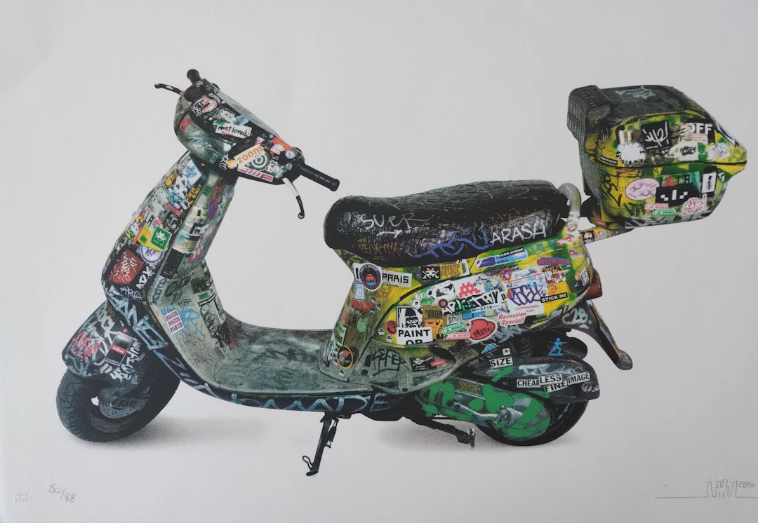 Invader -Scooter 2015 - Lithographie signée