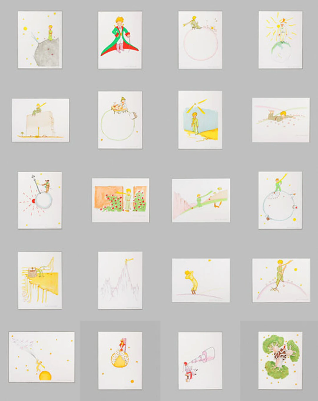 Antoine de Saint-Exupéry - Le Petit Prince, 2012, suite 20 lithographies