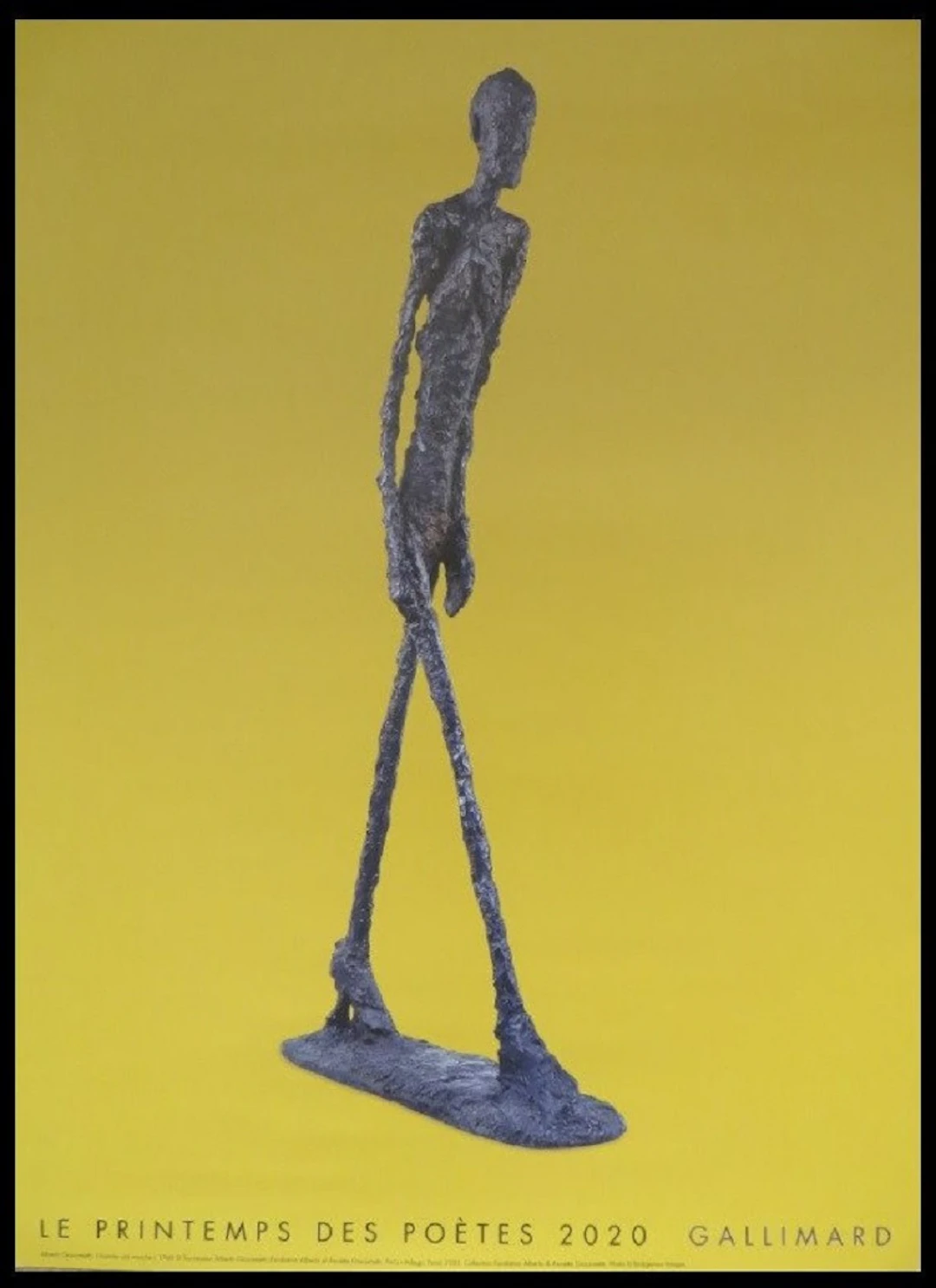 Alberto Giacometti - Affiche originale - Le printemps des poètes - 2020