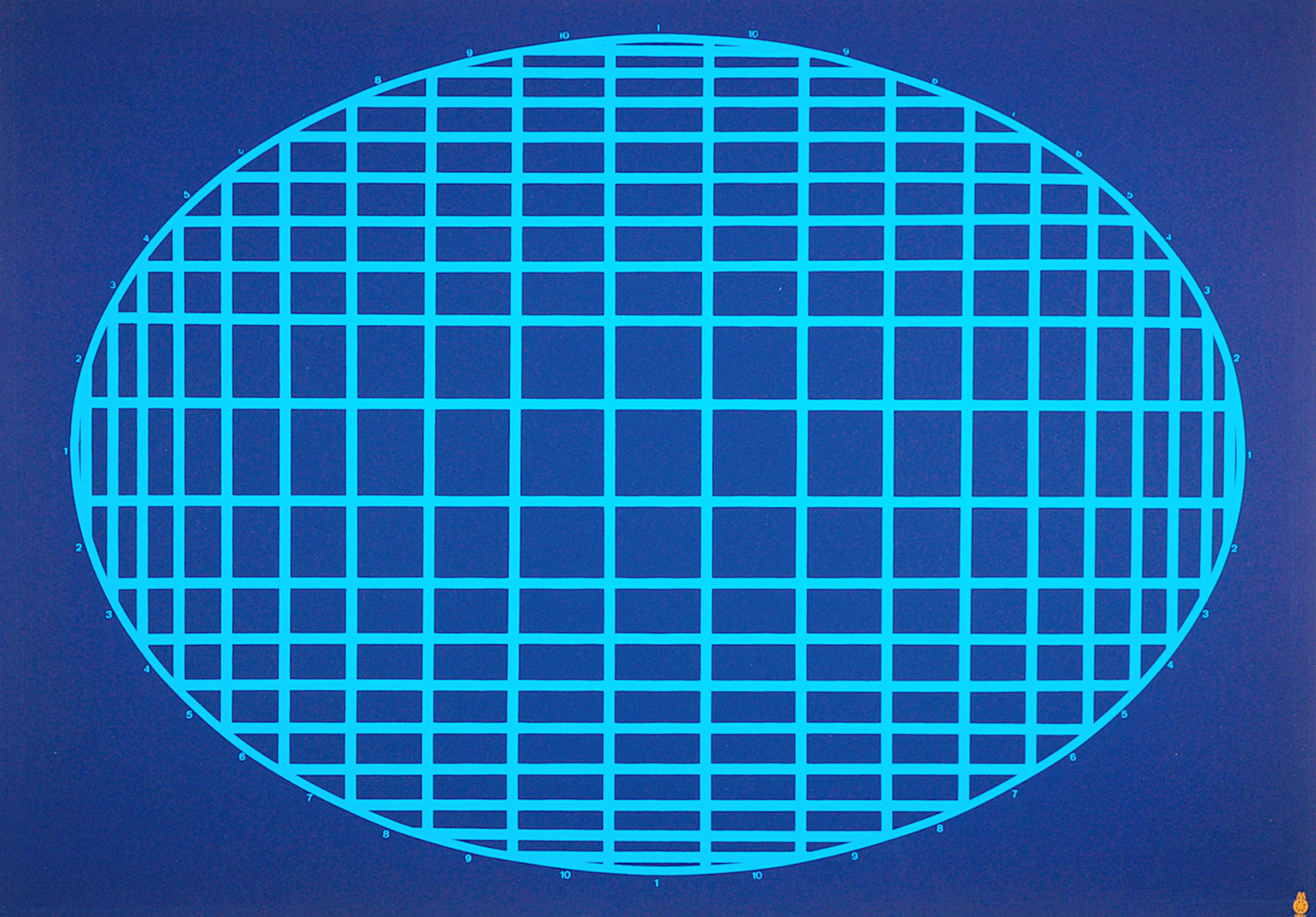 Mircea Milcovitch - Diagramme 6, 1971 - sérigraphie signée