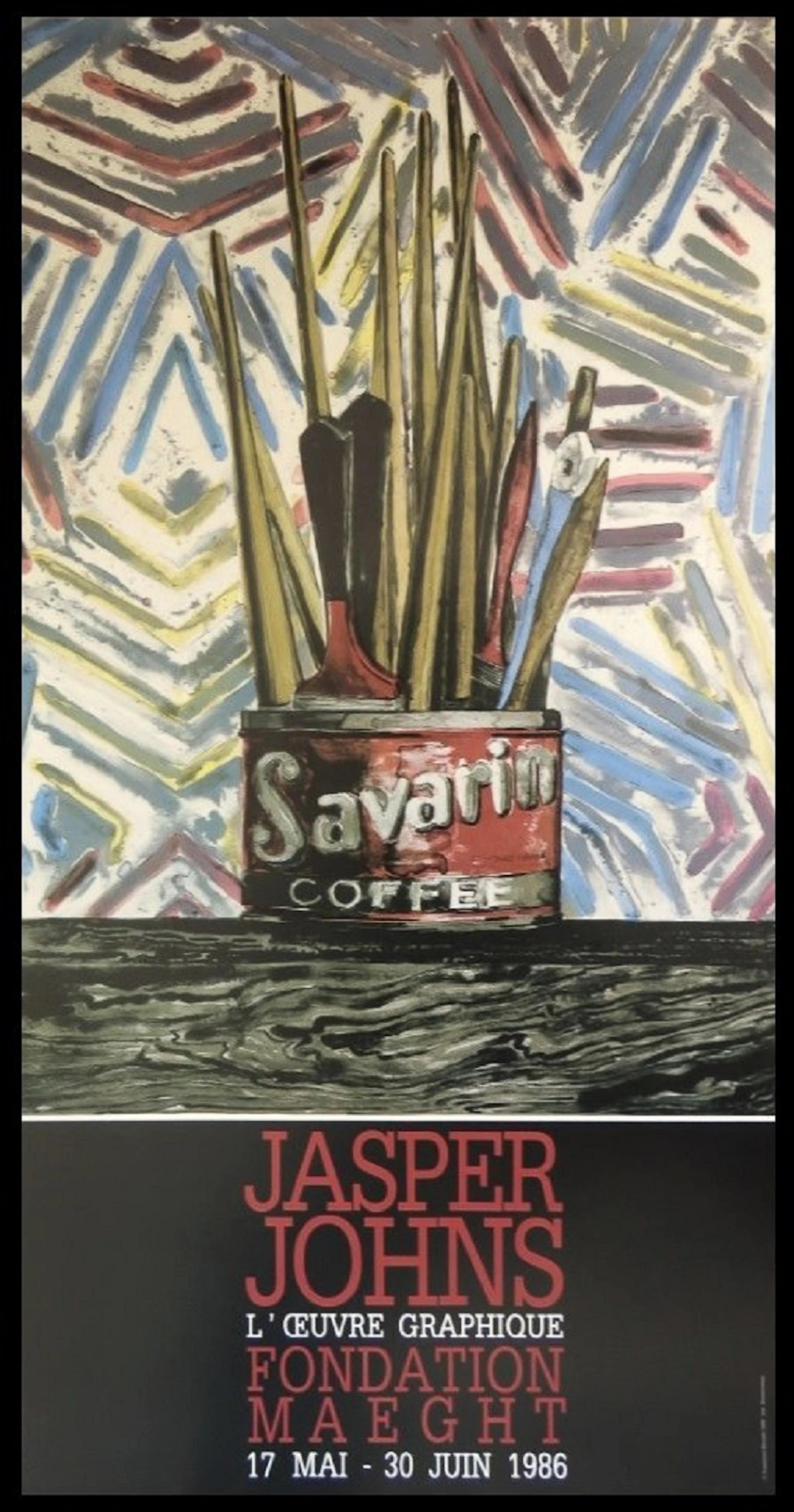 Jasper JOHNS - Affiche originale d’exposition - L’oeuvre graphique - 1986