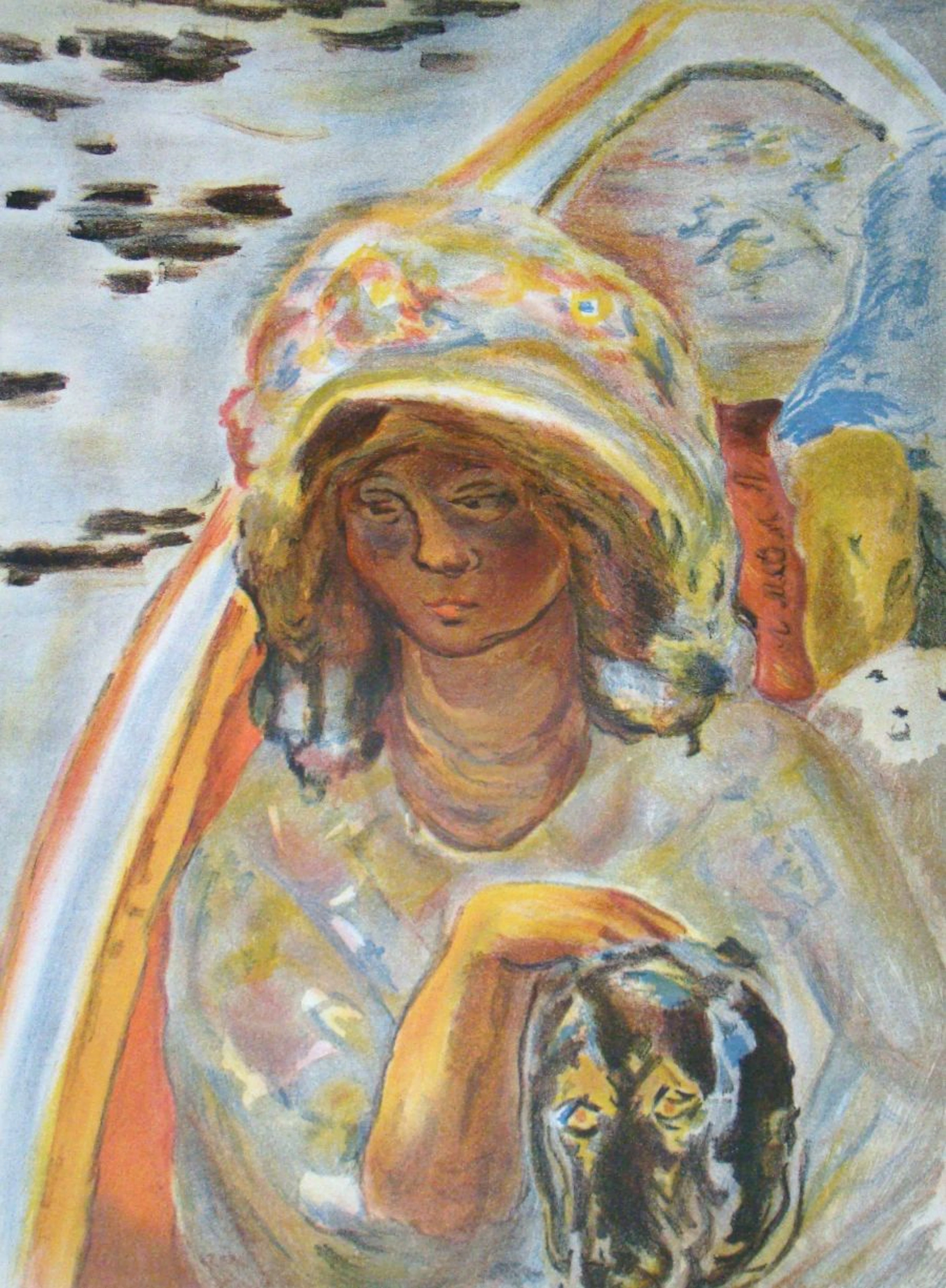 Pierre BONNARD (d'après) - En barque, 1939 - Lithographie en couleurs